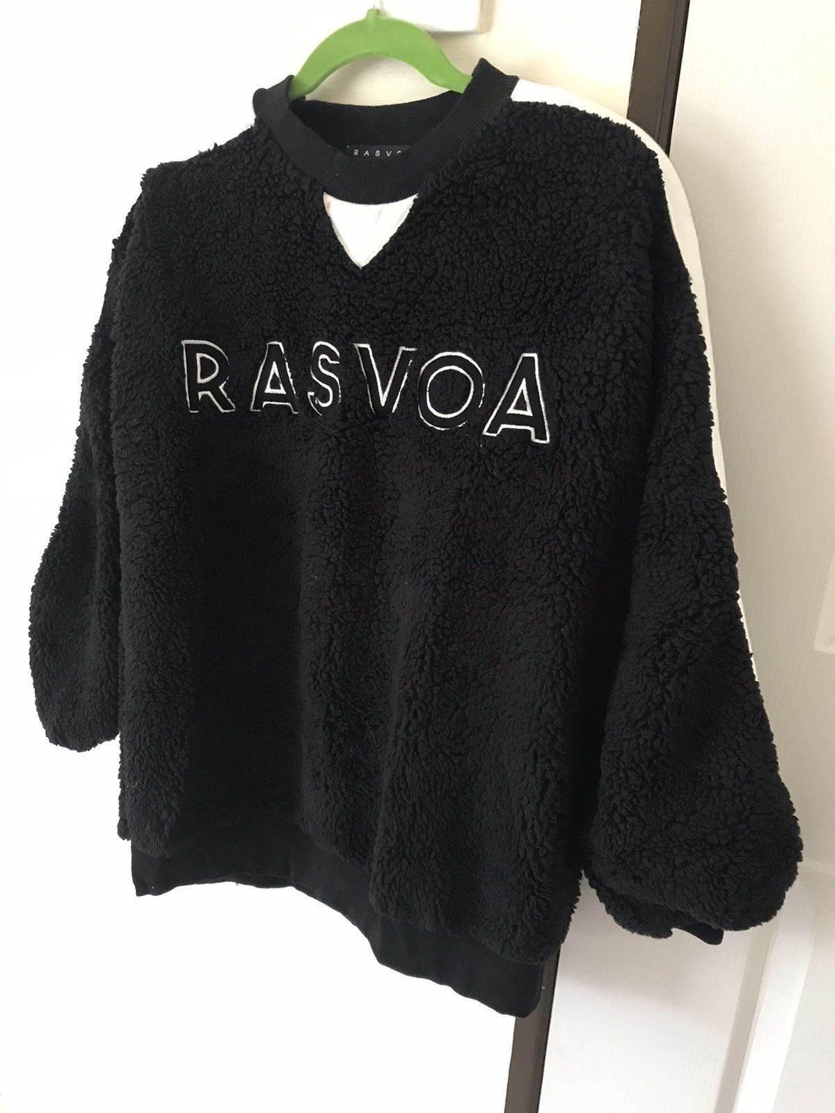 Japanese Brand Rasvoa Sherpa Black Plain Sweatshirt Size US L / EU 52-54 / 3 - 5 Thumbnail