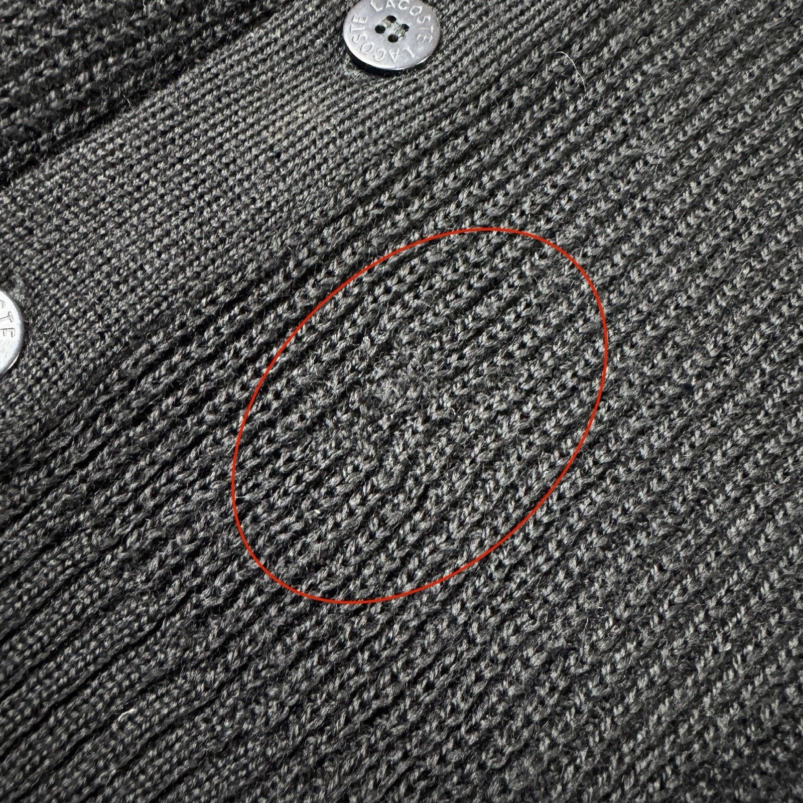 Lacoste Vintage Lacoste Chemise Wool Cardigan Size 4 Black Size US M / EU 48-50 / 2 - 12 Thumbnail