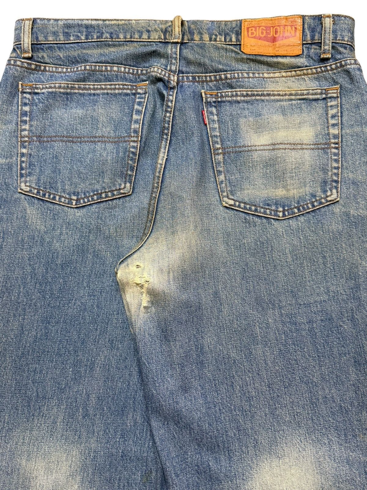Big John Vintage Big John Blue Mud Wash Faded Clawmark Wide Leg Baggy Size US 36 / EU 52 - 6 Thumbnail