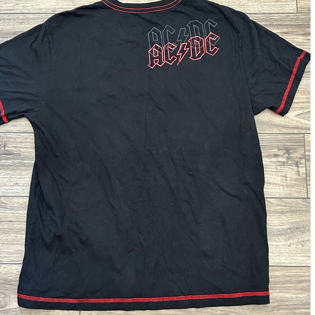 AC/DC ACDC Black Ice 2 Sided Shirt Live Nation Red Stitching Large Size US L / EU 52-54 / 3 - 4 Thumbnail