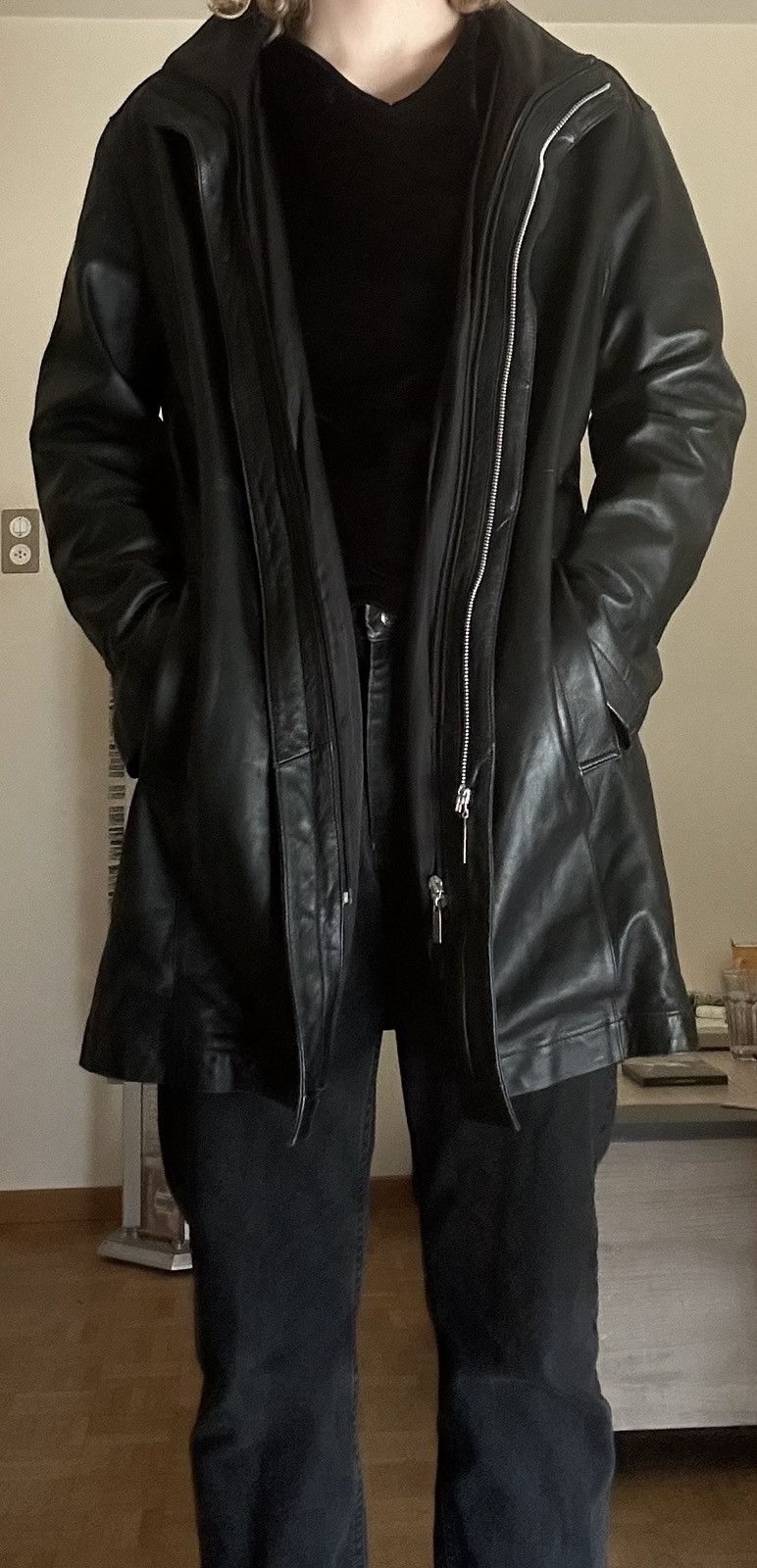 Jean Paul Gaultier Jean Paul Gaultier Homme Leather Trenchcoat Size US M / EU 48-50 / 2 - 4 Thumbnail