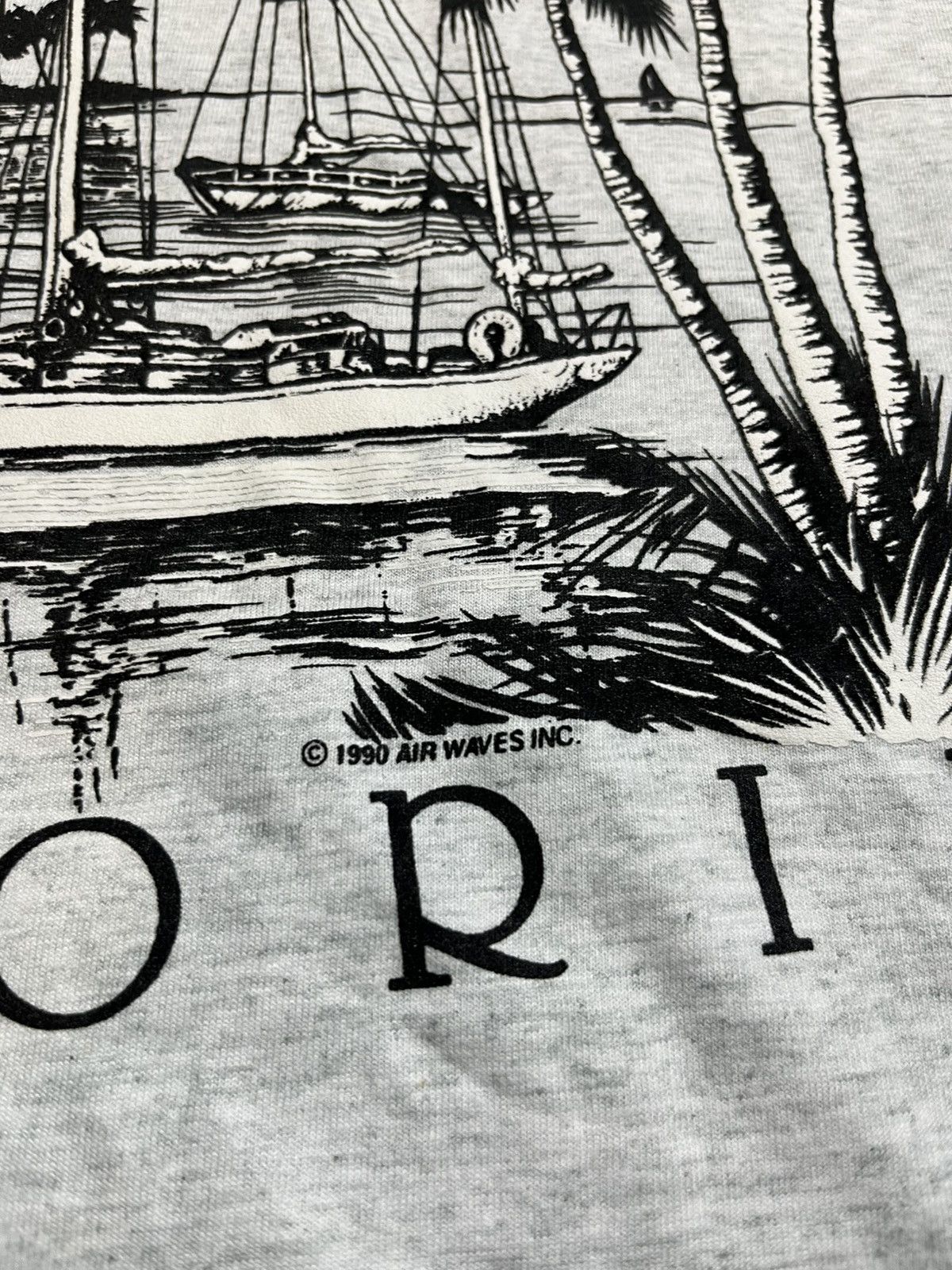 Vintage SCREEN STARS 1990’s VINTAGE COTTON FLORIDA CITY TEE Size US XL / EU 56 / 4 - 3 Thumbnail