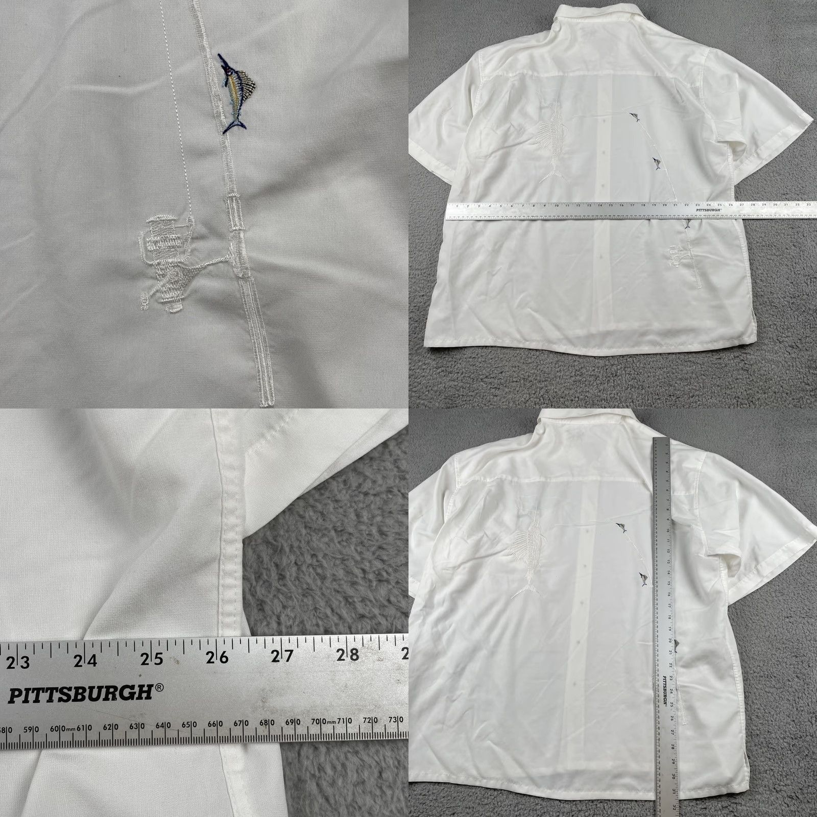 Vintage Bamboo Cay Men’s 3XL White Button-Up Embroidered Merlin Fish Beach Resort EUC Shirt Mens 3XL White Button-Up Embroidered Merlin Fish Beach Resort EUC Size US XXL / EU 58 / 5 - 11 Thumbnail