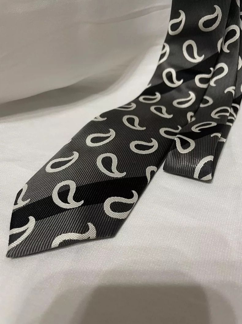 Yohji Yamamoto yohji Yamamoto Silk tie with cashew pattern tie Size ONE SIZE - 2 Thumbnail