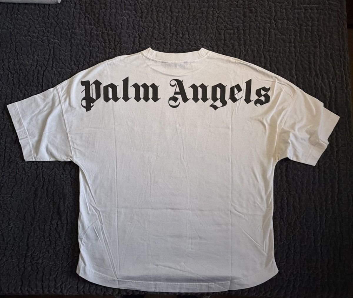 Palm Angels Palm Angels Classic Logo Over Tee - White/Black - Size XXXL Size US XXL / EU 58 / 5 - 4 Thumbnail