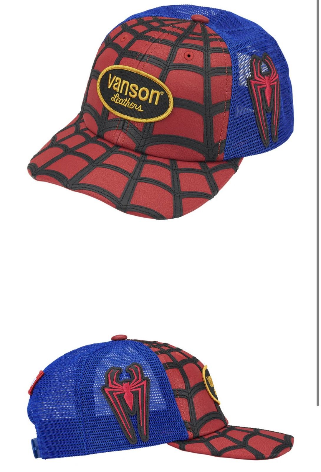Supreme × Vanson Leathers Supreme Spiderman Vanson Hat | Grailed