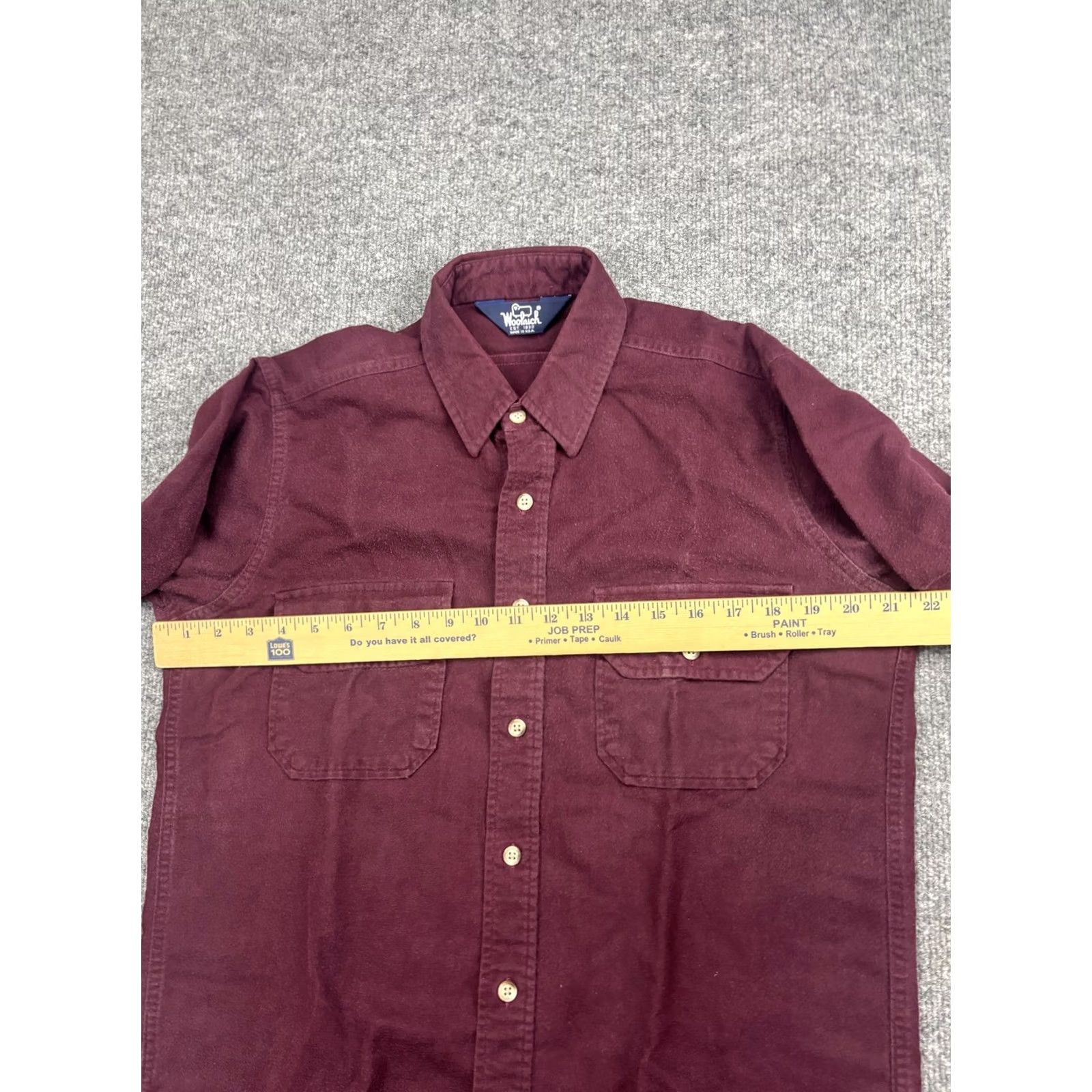 Vintage VINTAGE Woolrich Shirt Mens Large Red Corduroy Long Sleeve Button Front USA Made Size US L / EU 52-54 / 3 - 5 Thumbnail