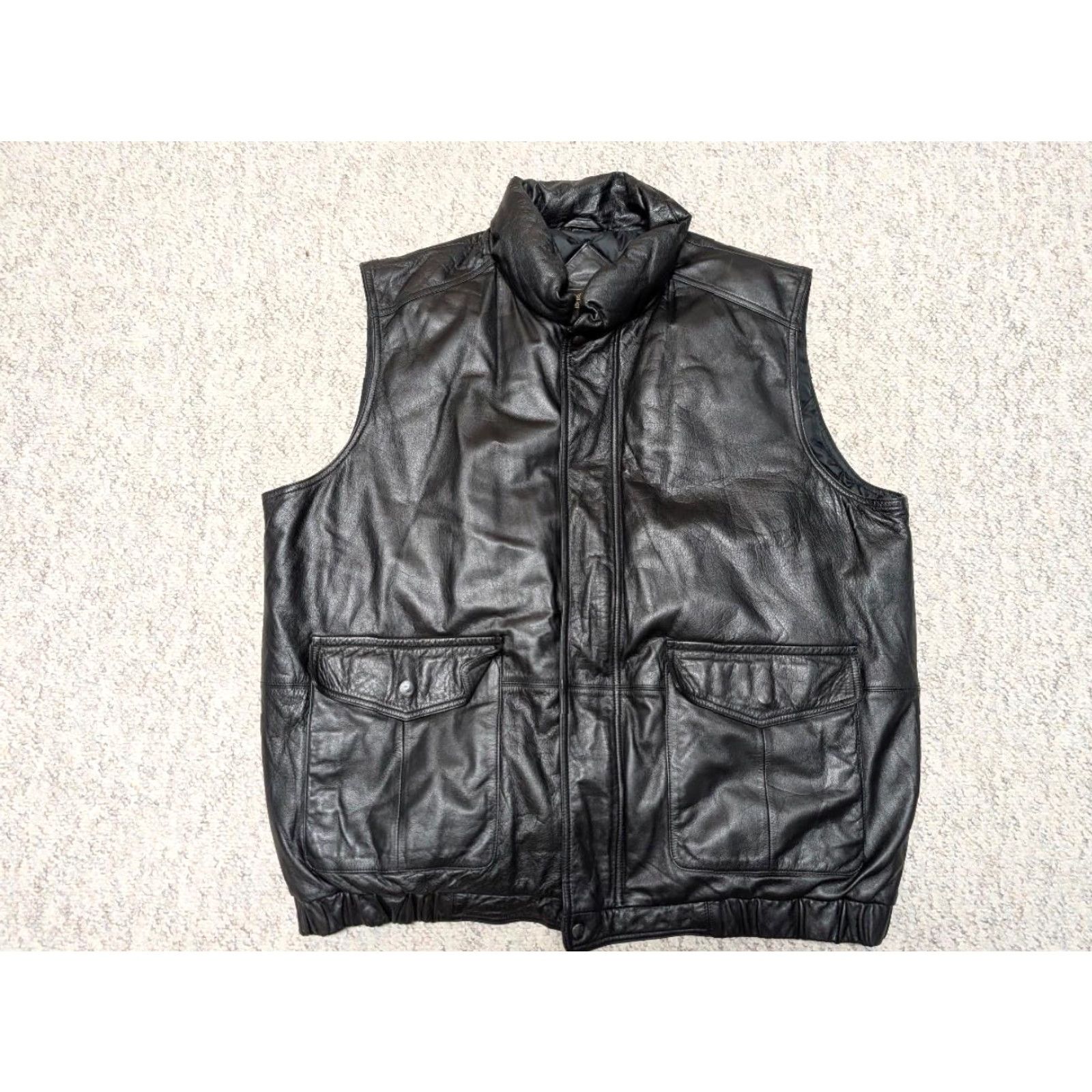 Eddie Bauer VINTAGE Eddie Bauer leather Vest 2XL Black Mens Goose Down Tall/Long Down Fill Shirt Size US XXL / EU 58 / 5 - 2 Thumbnail