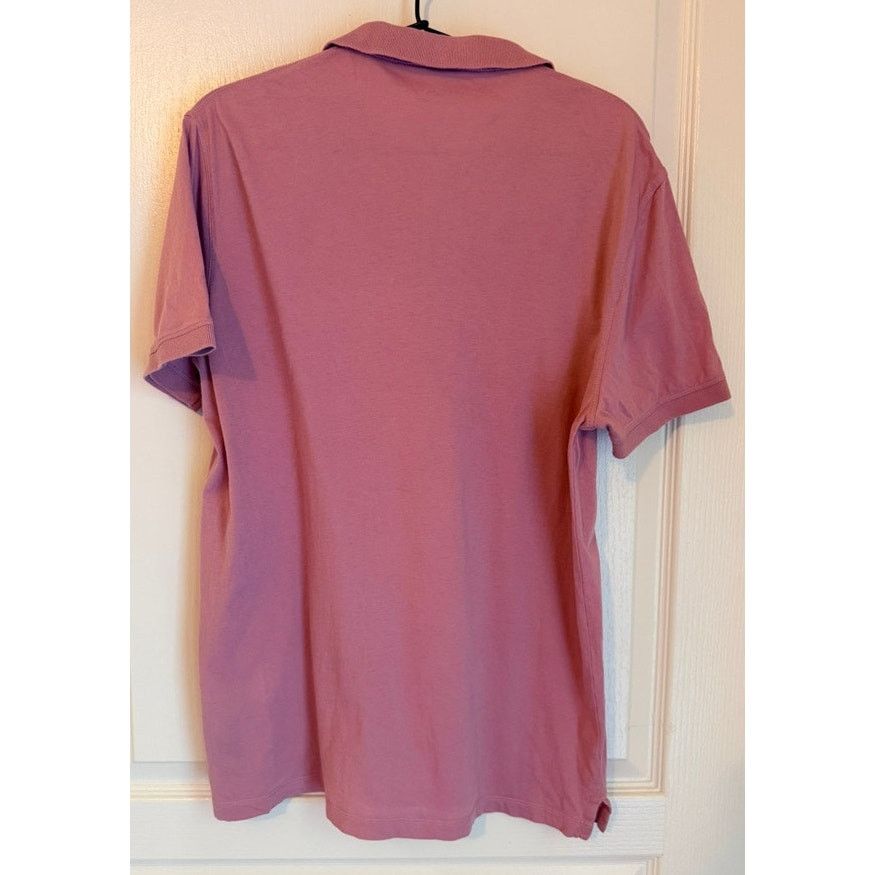 Allsaints AllSaints Reform Polo Shirt Mens L Pink Organic Cotton READ Size US L / EU 52-54 / 3 - 2 Thumbnail