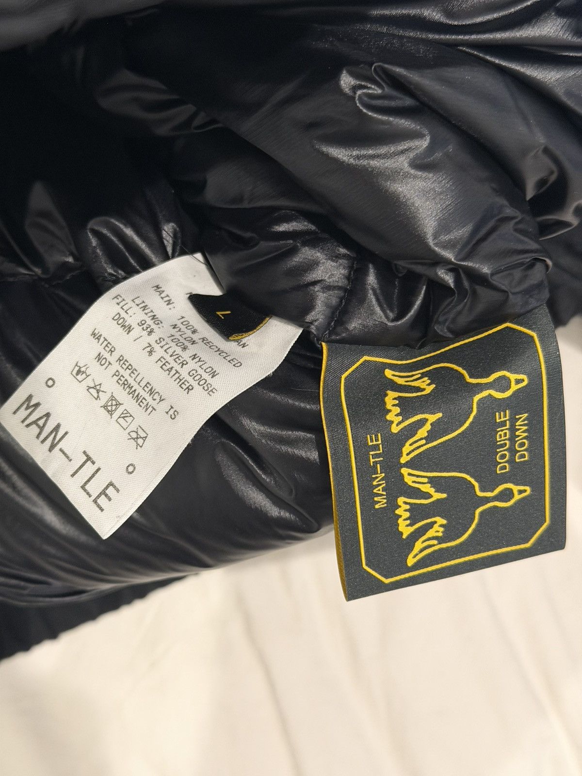 MAN-TLE Black Nylon Double Down D6 size L Size US L / EU 52-54 / 3 - 3 Thumbnail