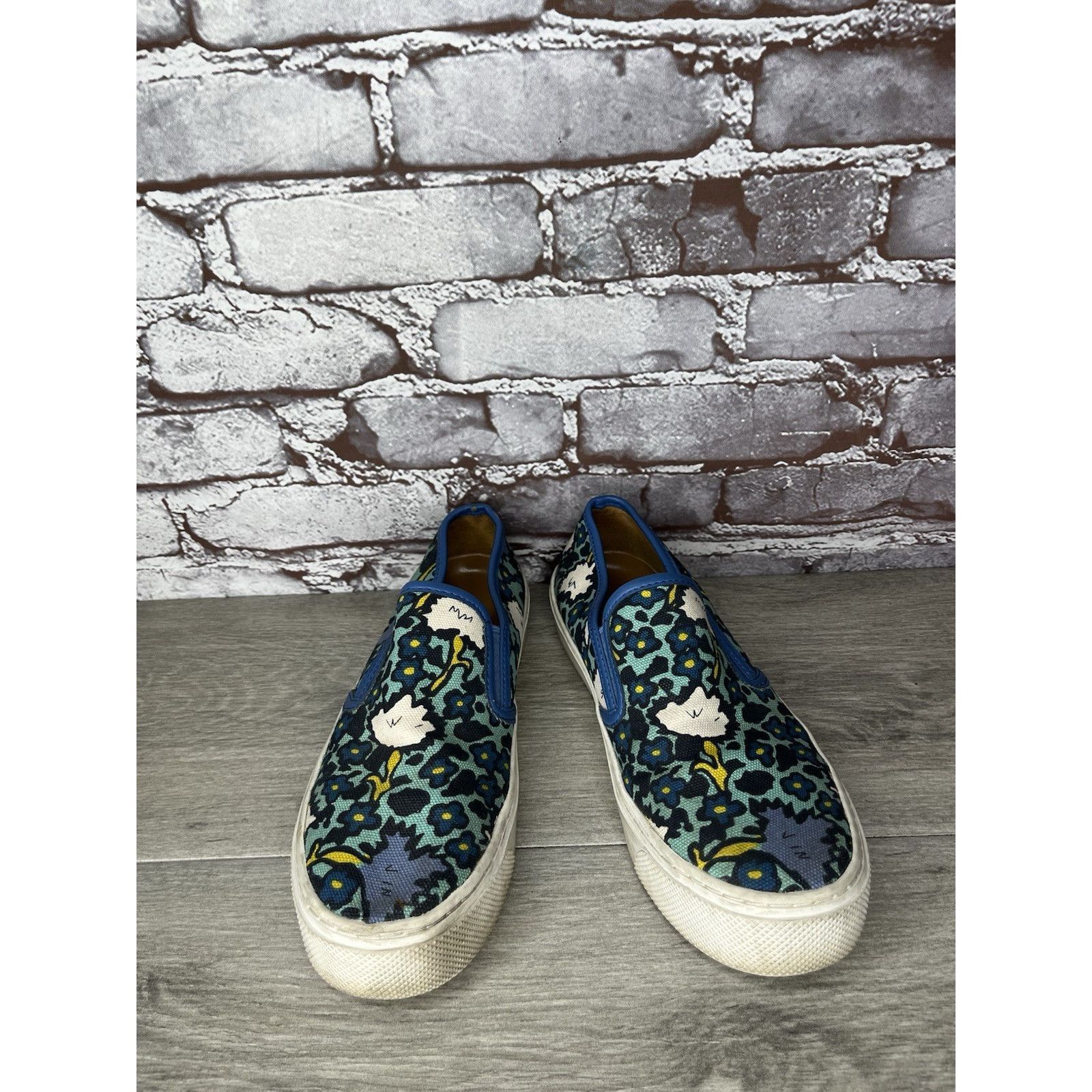 Coach Coach Cameron A01986 Aqua Blue Floral Fabric Slip Ons Shoes Size US 8 / IT 38 - 7 Thumbnail