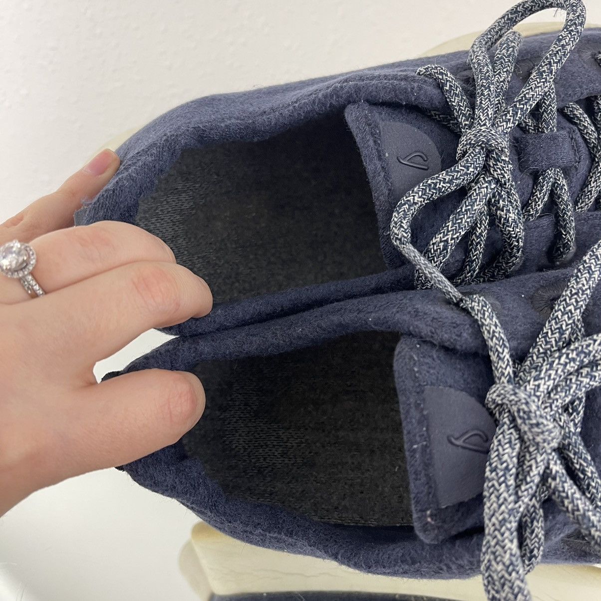 Allbirds ALLBIRDS Mens Dark Blue Merino Wool Tree Runner Sneakers Size US 13 / EU 46 - 8 Thumbnail