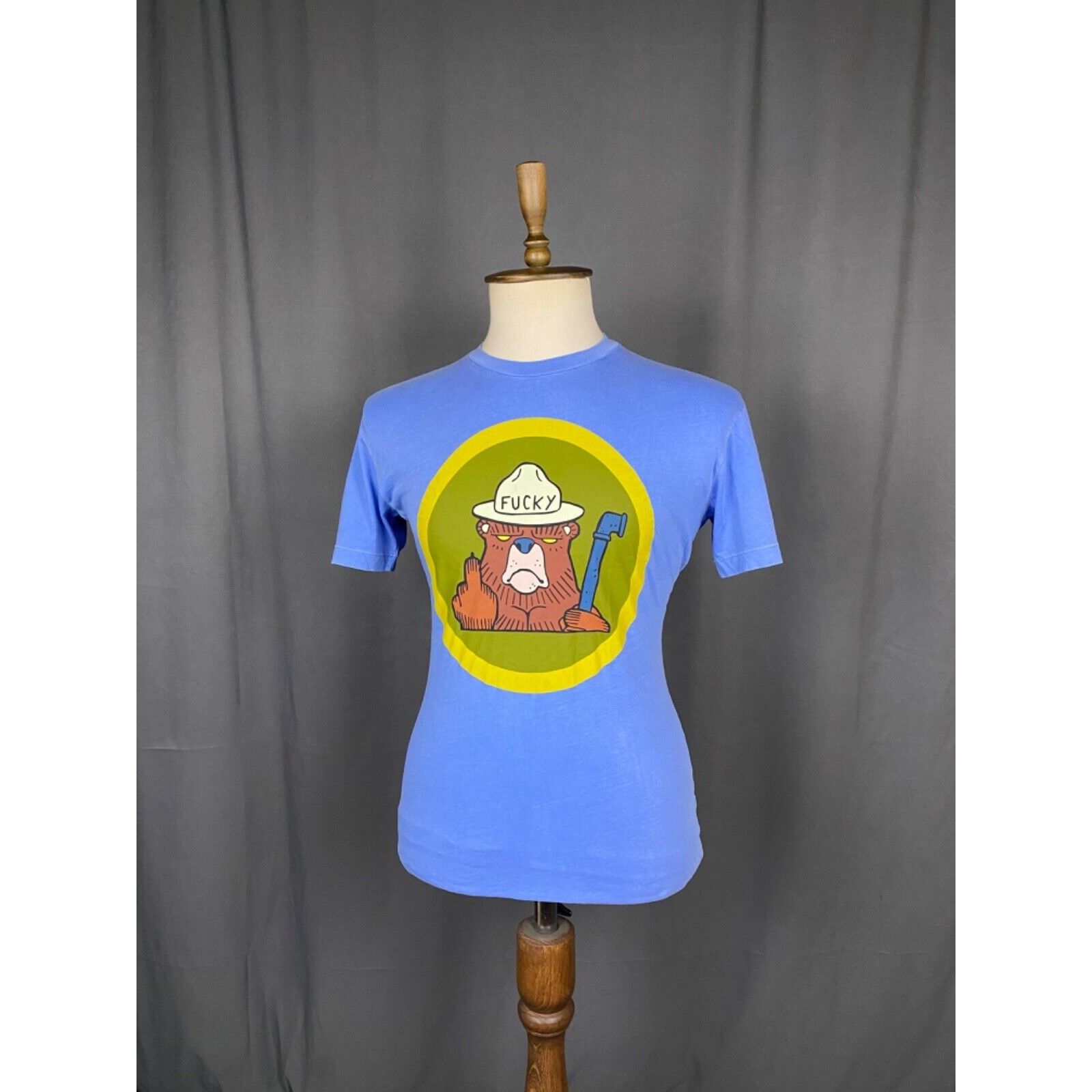 Dsquared2 Dsquared2 *ucky Big Logo Men's Light Blue Distressed T-Shi Size US M / EU 48-50 / 2 - 2 Thumbnail