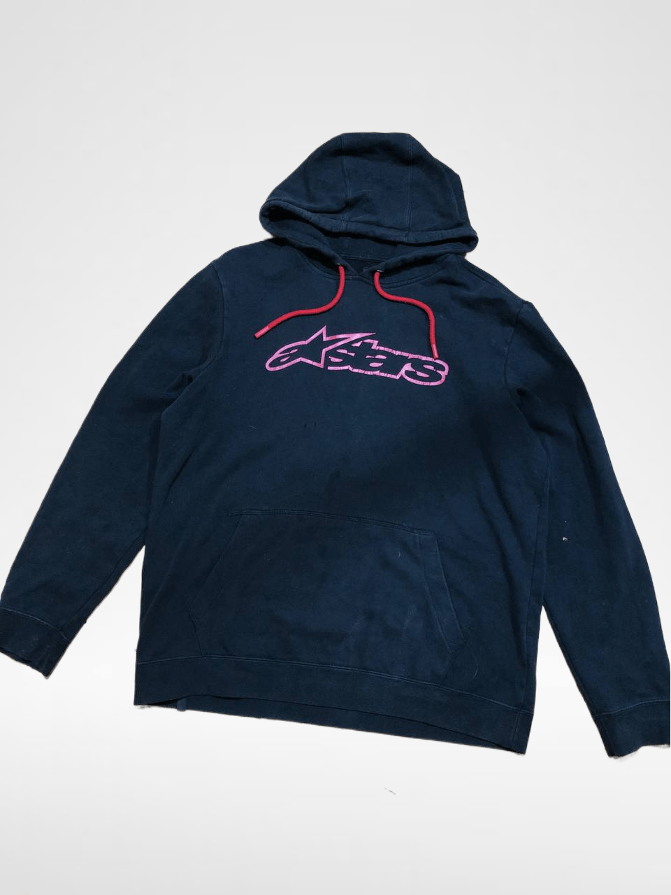 Alpinestars Big Print Black Hoodie Alpinestars Y2K VINTAGE Size US S / EU 44-46 / 1 - 1 Thumbnail