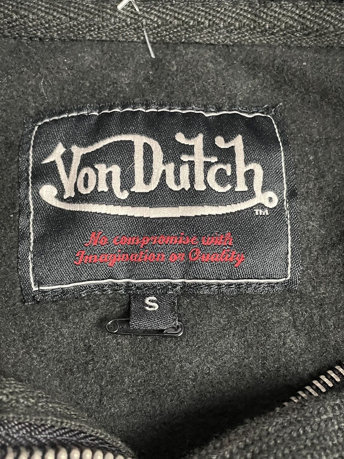 Vintage × Von Dutch Vintage Von Dutch Full Zip Black Hoodie Size US S / EU 44-46 / 1 - 5 Thumbnail
