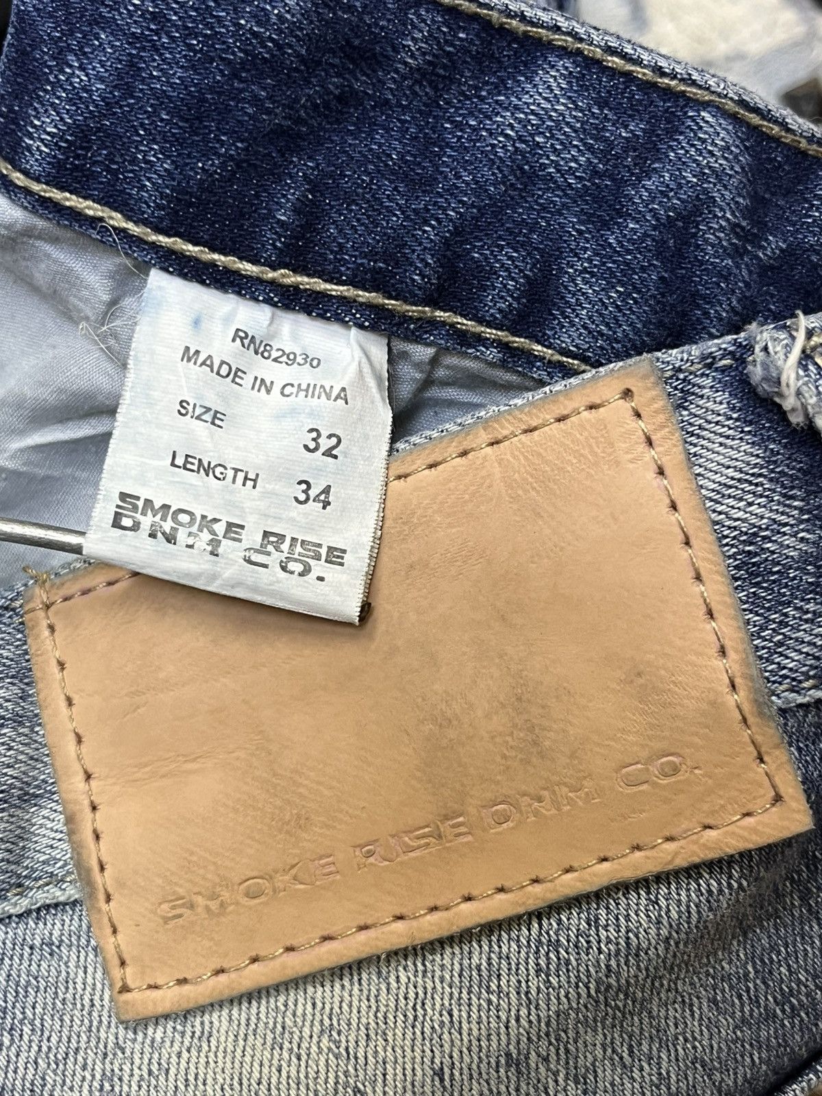 Japanese Brand SICK🔥SMOKE RISE DISTRESSED WITH STUDDED/SPIKE STYLE JEANS Size US 33 - 17 Thumbnail