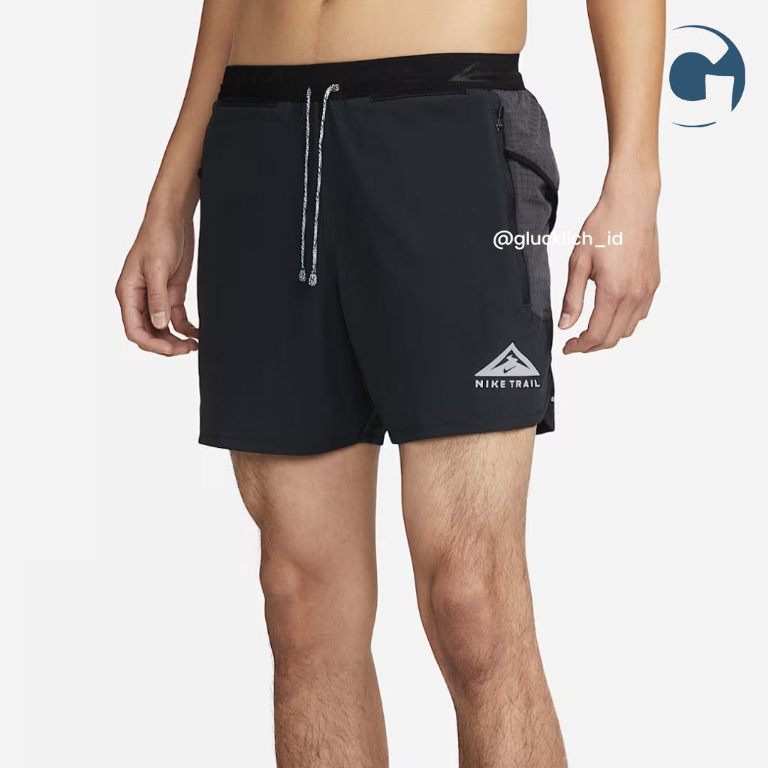 Nike Trail 5 Inch Brief-lined Shorts Black