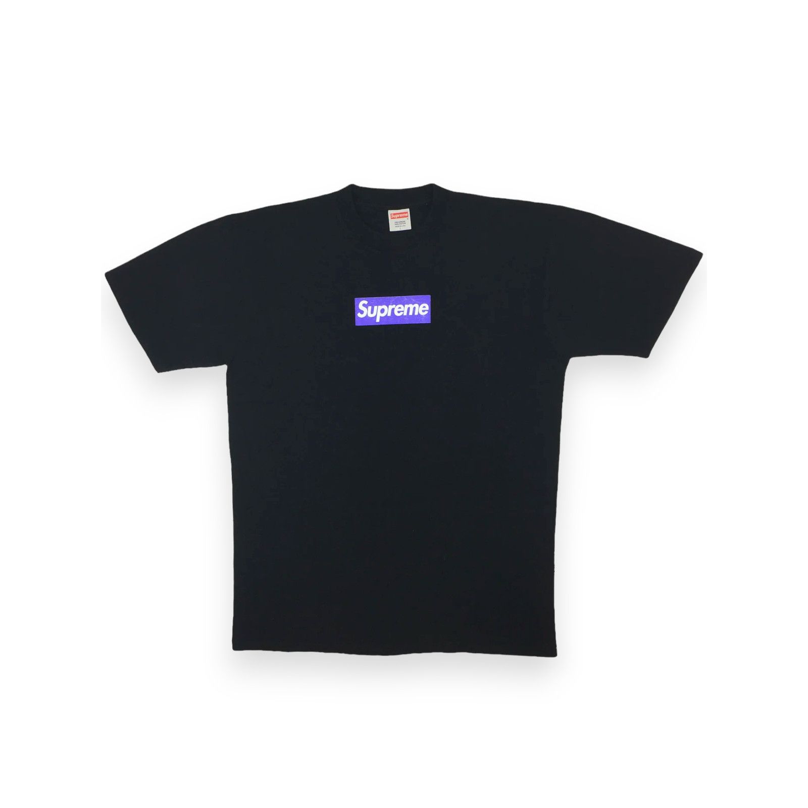 Supreme 2005 Supreme Purple Black Box Logo Tee Size US L / EU 52-54 / 3 - 2 Thumbnail