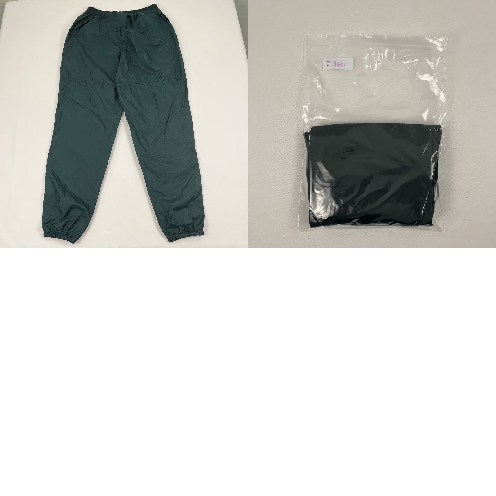 Nike VINTAGE Nike Windbreaker Track Pants Men XL Forest Green Tapered Ankle Zip Y2K 32" Inseam Pockets 90s Outdoor Classic Nike Air Pants Mens XL Green Size US 36 / EU 52 - 8 Thumbnail