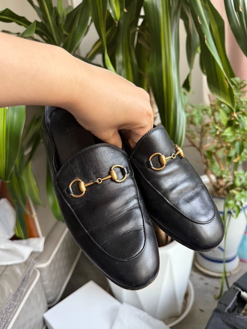 Gucci Gucci SlipOn Loafers in Black Size 37.5-2505 Size US 7.5 / EU 40-41 - 5 Thumbnail