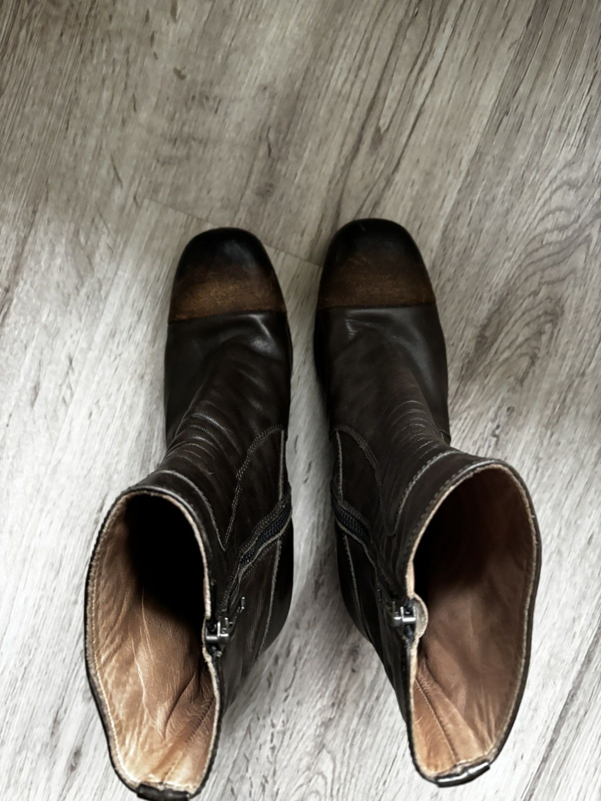 Pantanetti Pantanetti Leather Ankle Boots 37.5 Size US 7.5 / IT 37.5 - 3 Thumbnail