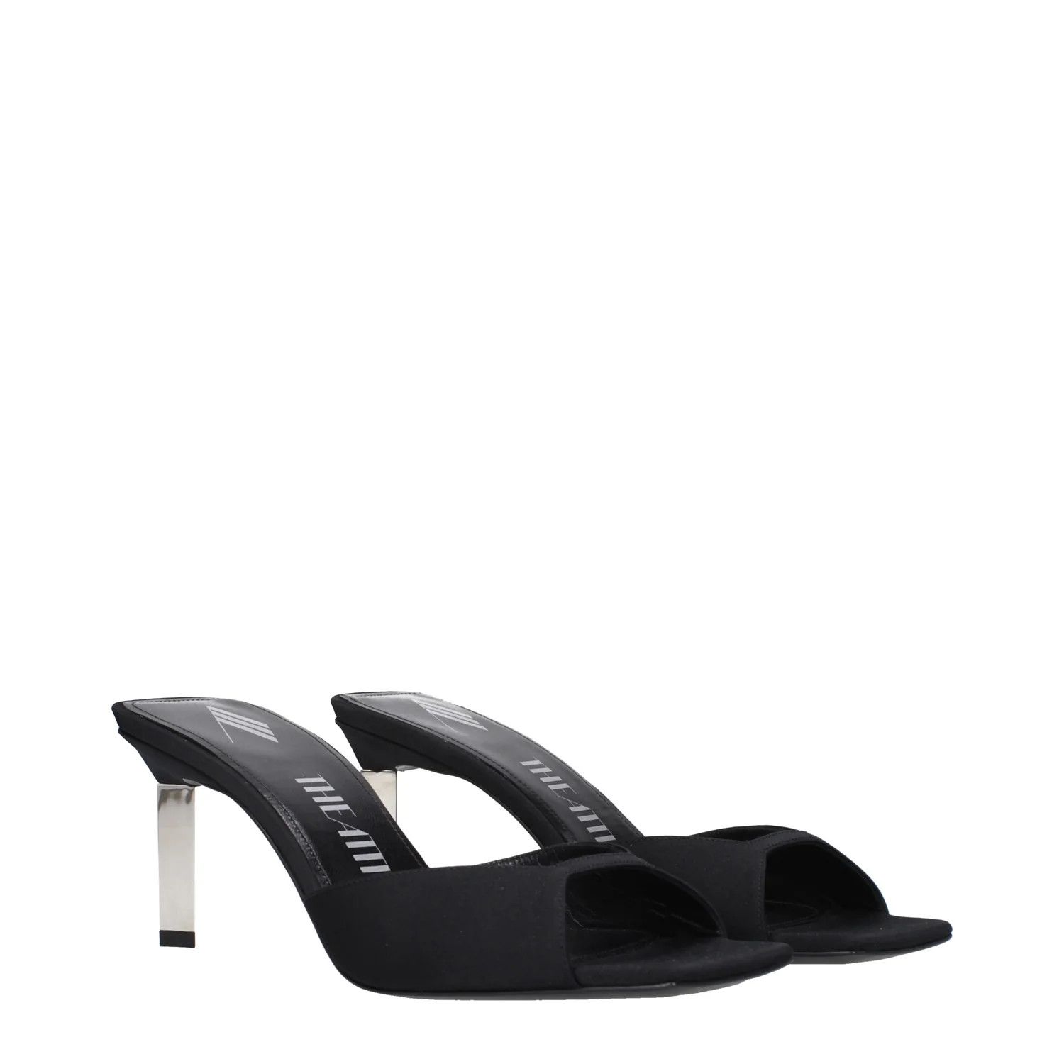 The Attico ob1o1e1224 Satin Sandals in Black Size US 7.5 / IT 37.5 - 2 Thumbnail