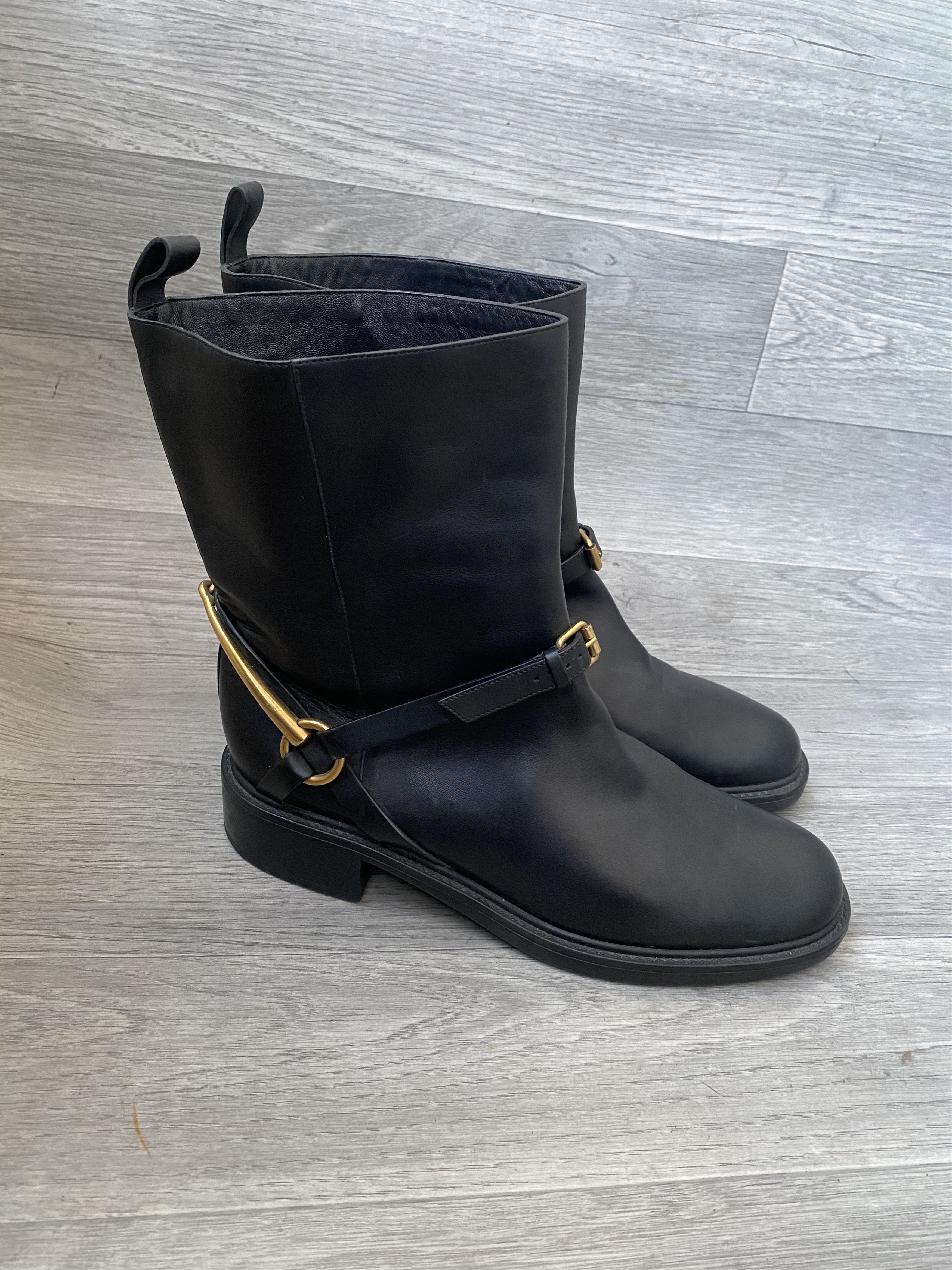 Gucci Gucci horsebit black leathers boots Size US 8 / IT 38 - 1 Thumbnail