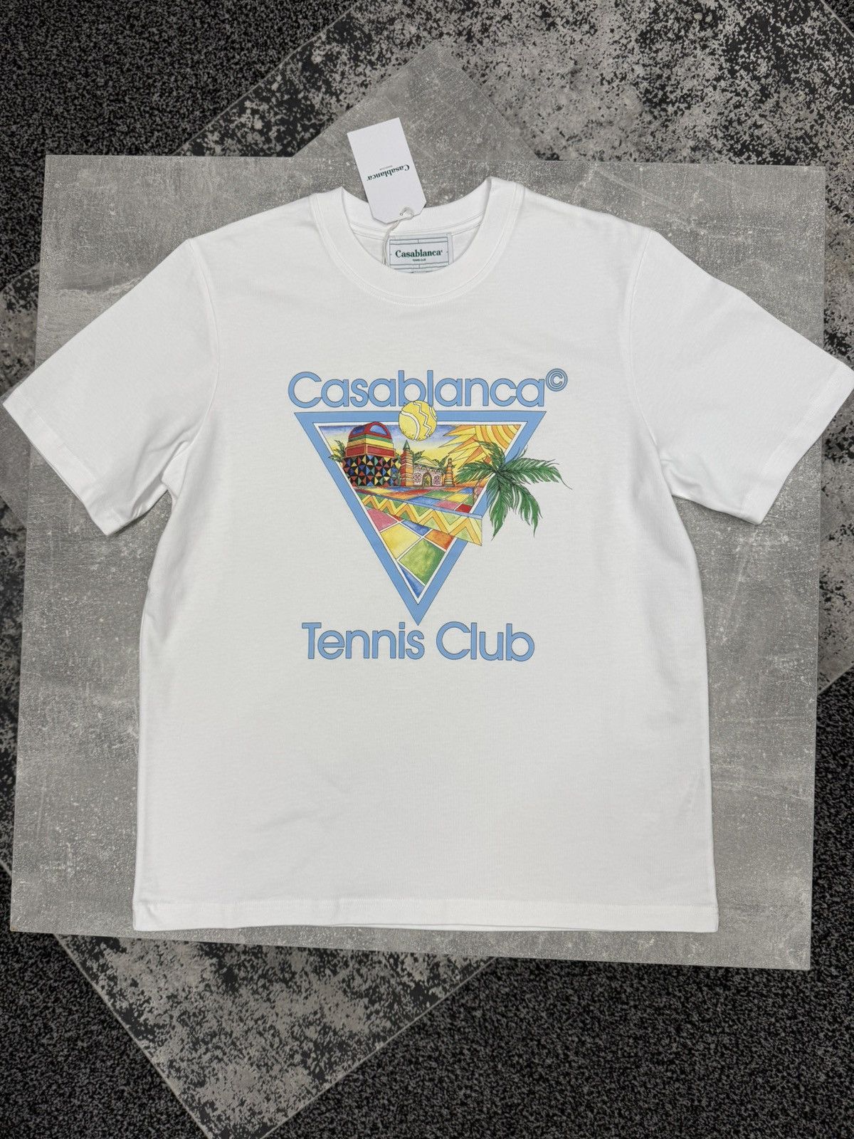 Afro Cubism Tennis Club Tee White. Size M. BNWT. RRP £220