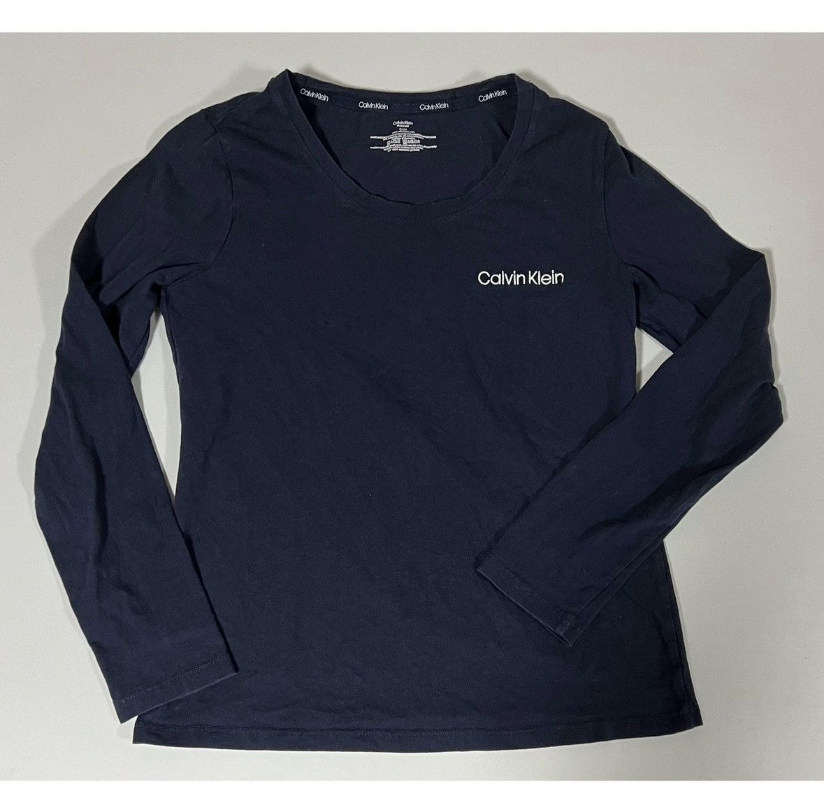 Calvin Klein Calvin Klein Navy Blue Logo Crewneck Shirt Top Tee Size S 🤍💙 Size US S / EU 44-46 / 1 - 2 Thumbnail