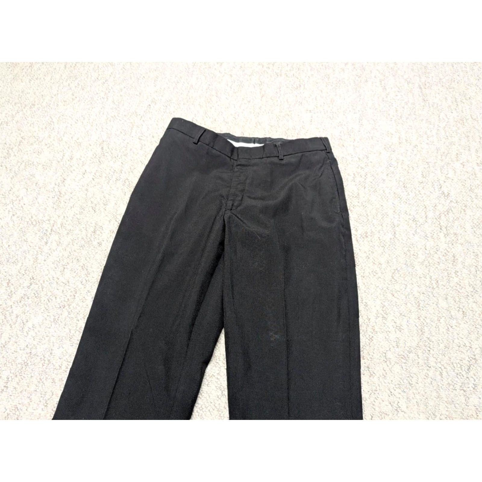 Vintage VINTAGE USN Pants 34x30 Black Wool Blend NAVAL MILITARY TROUSERS Mens Pants Regular 34x30 Black Wool Blend Navy blue 90s Size US 34 / EU 50 - 2 Thumbnail
