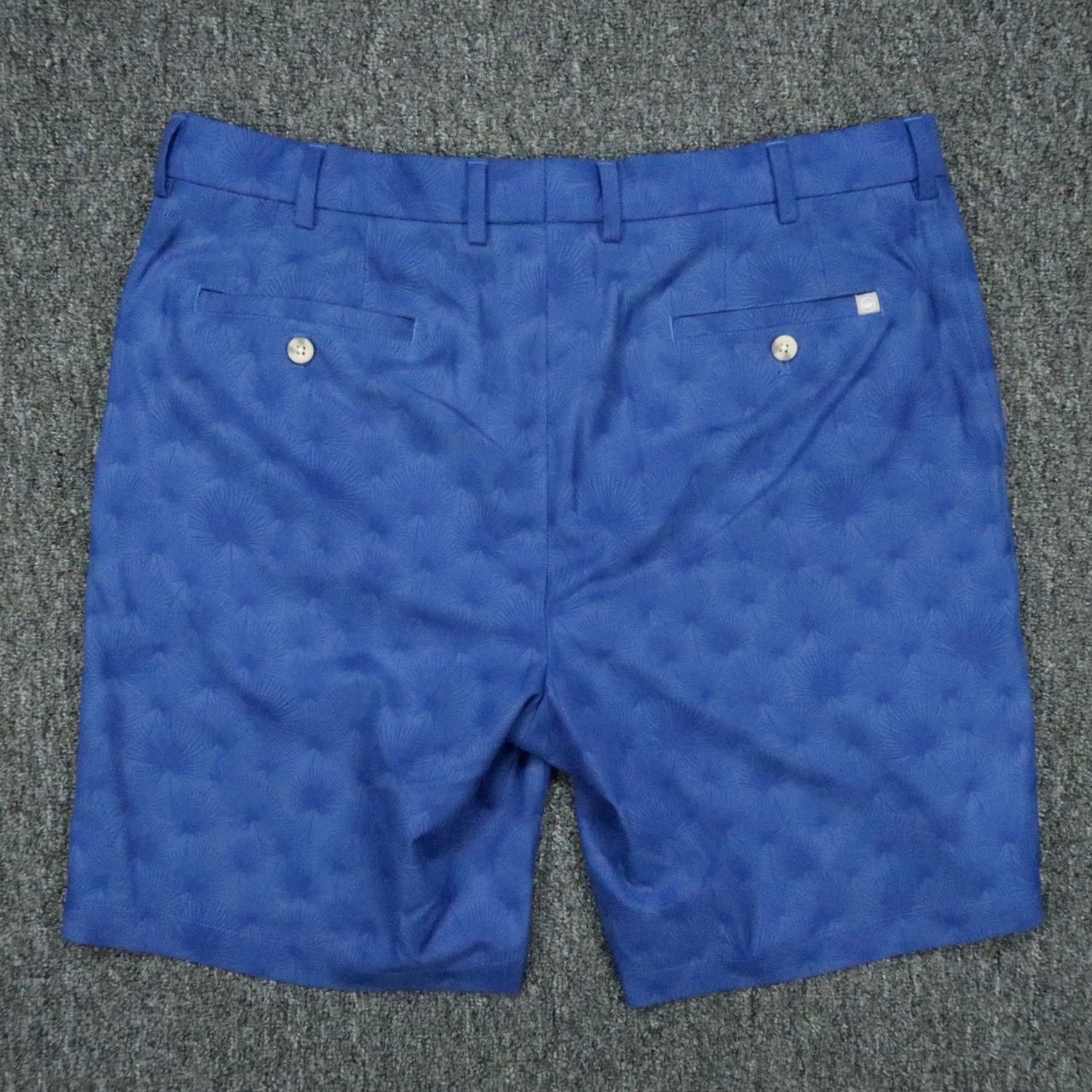 Peter Millar Peter Millar Shorts Mens 36 Blue Carborro Golf Stretch Twill Fan Palm Size US 36 / EU 52 - 4 Thumbnail