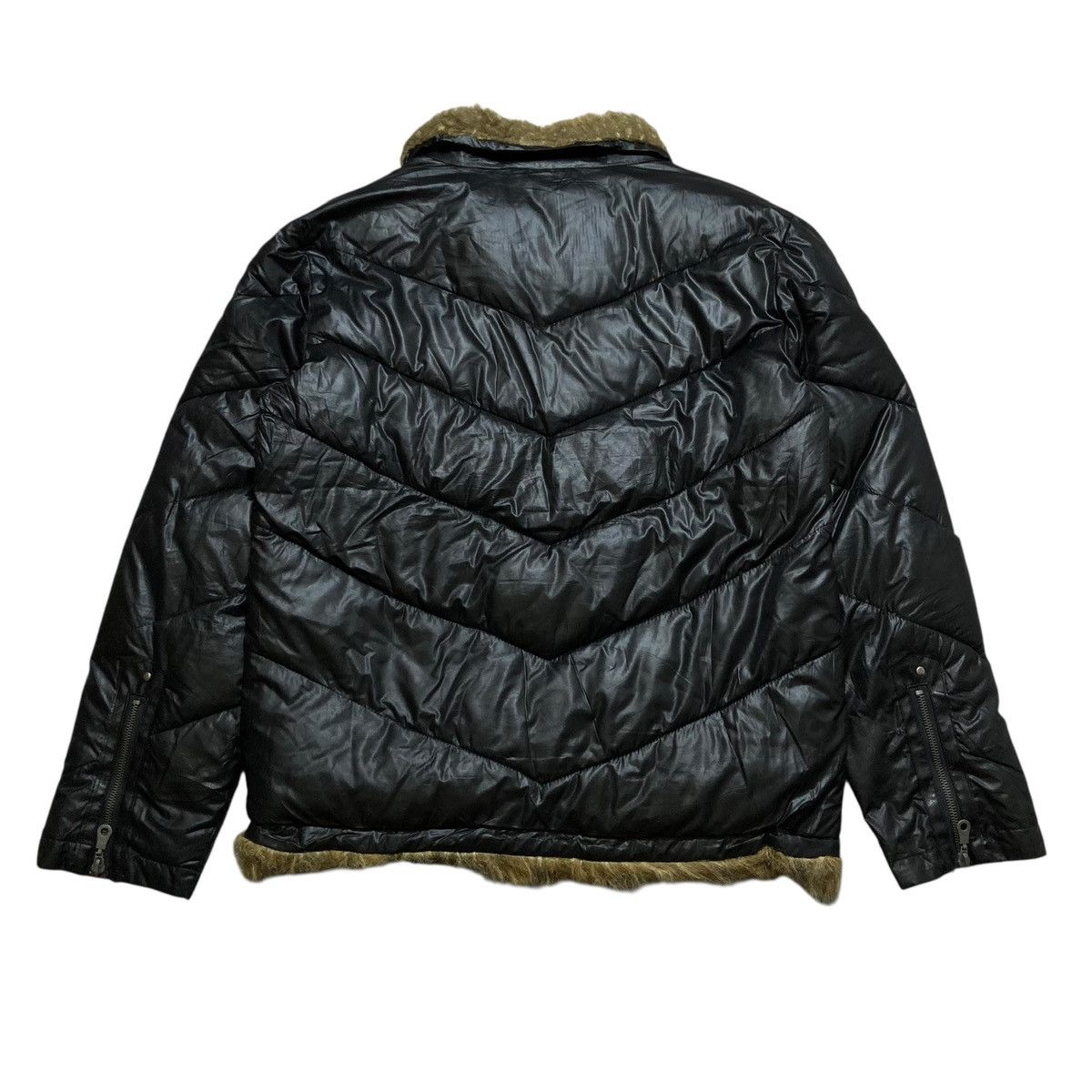 BEACH SOUND - Japanese Fur Puffer Leopard Jacket Vkei Style 