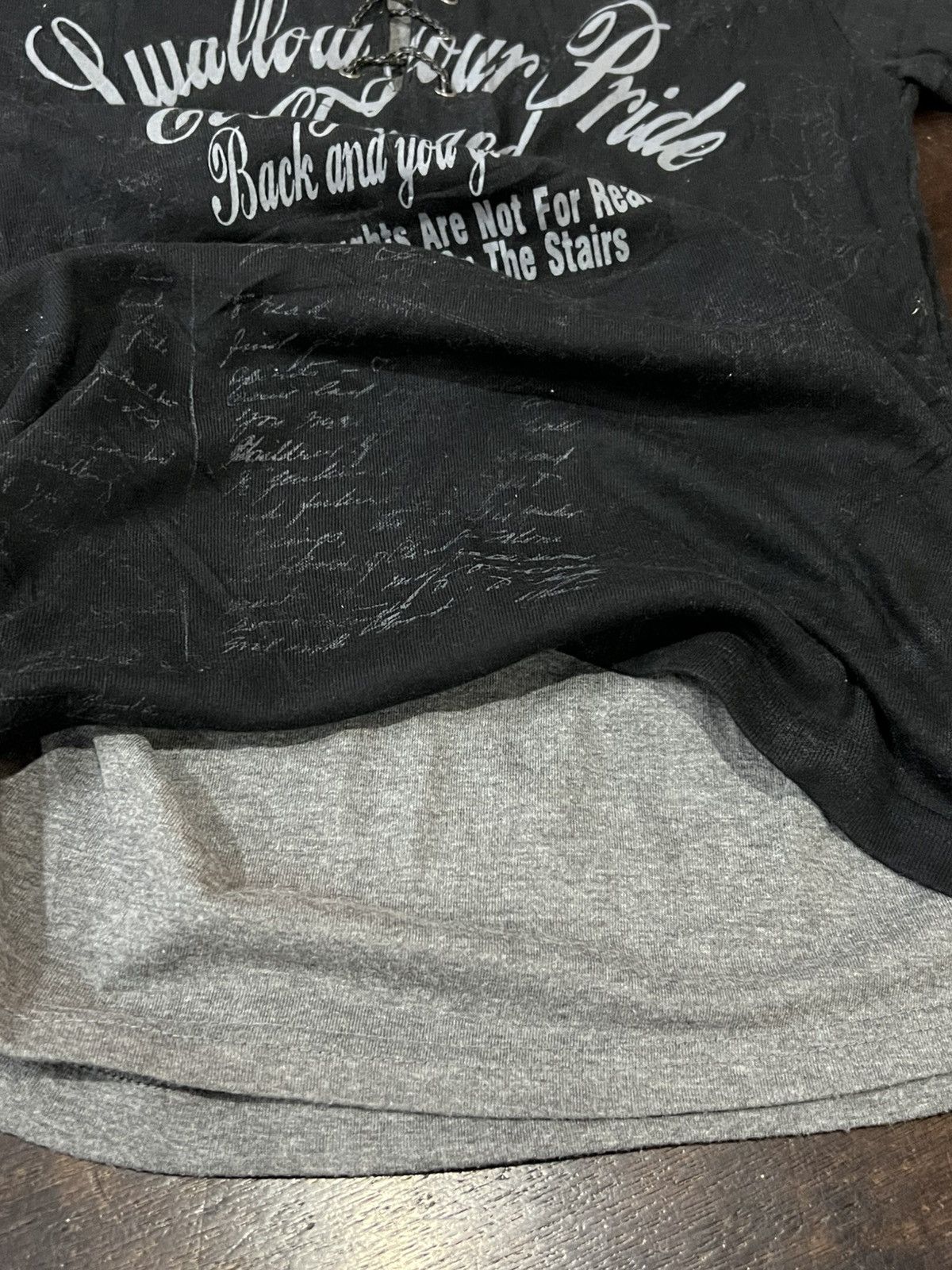In The Attic In The Attic Homme Lace-Up Graphic Poem Tee Size US M / EU 48-50 / 2 - 8 Thumbnail