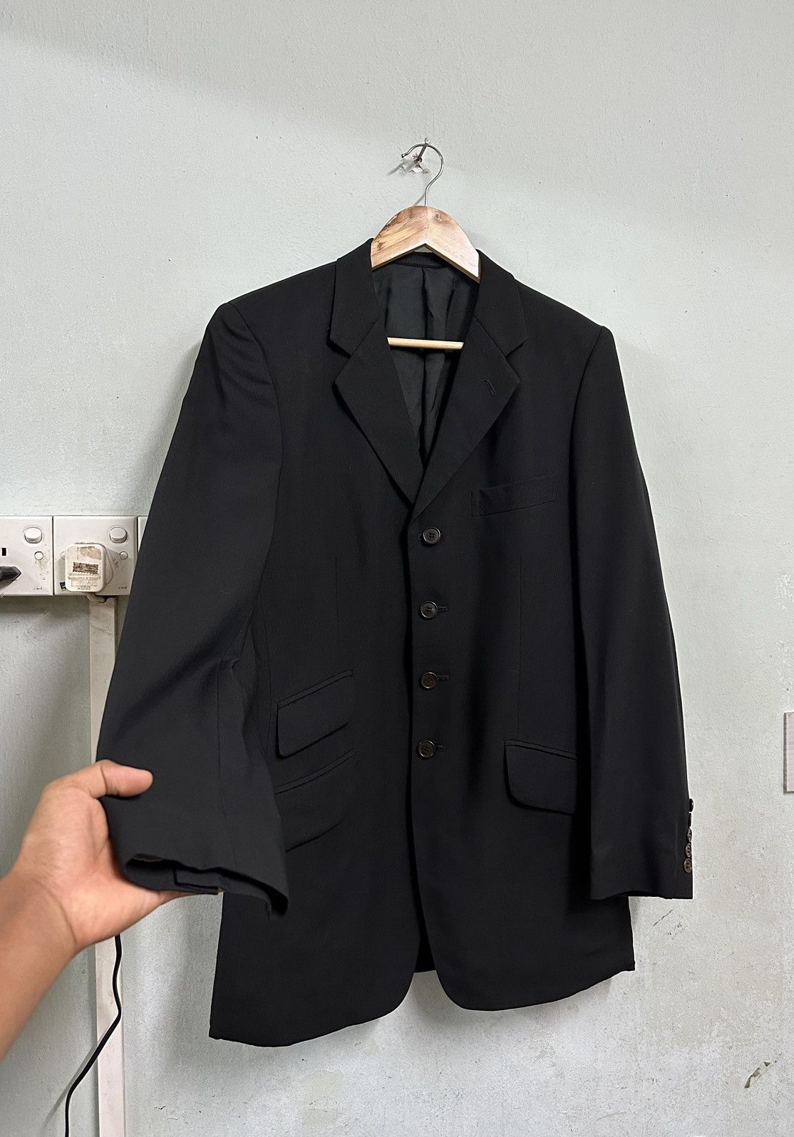 Paul Smith Paul Smith Tailored 4 Button Black Blazer Jacket Size US M / EU 48-50 / 2 - 11 Thumbnail