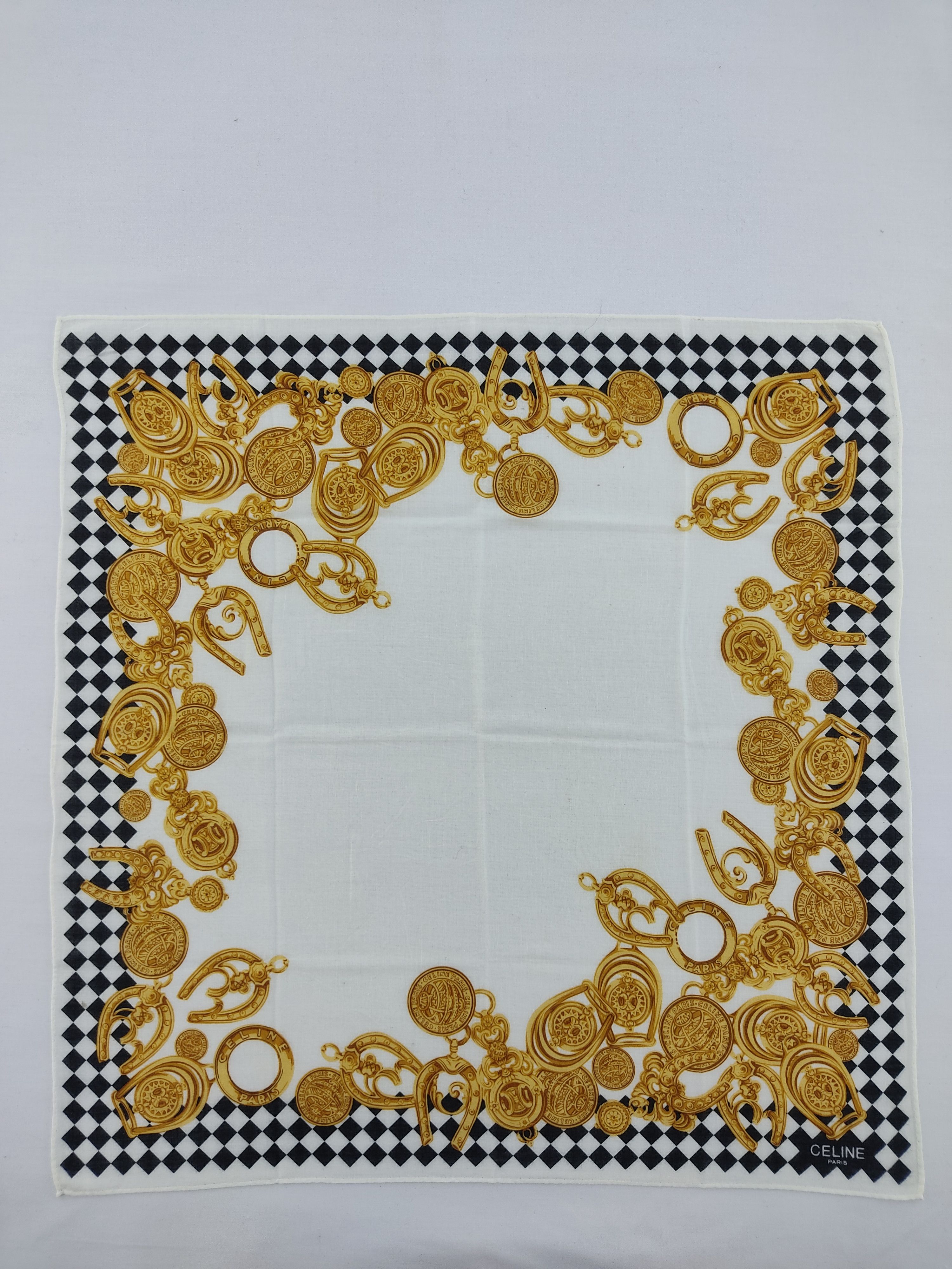 Celine × Vintage Vintage Celine Handkerchief / Neckwear / Bandana Size ONE SIZE - 3 Thumbnail