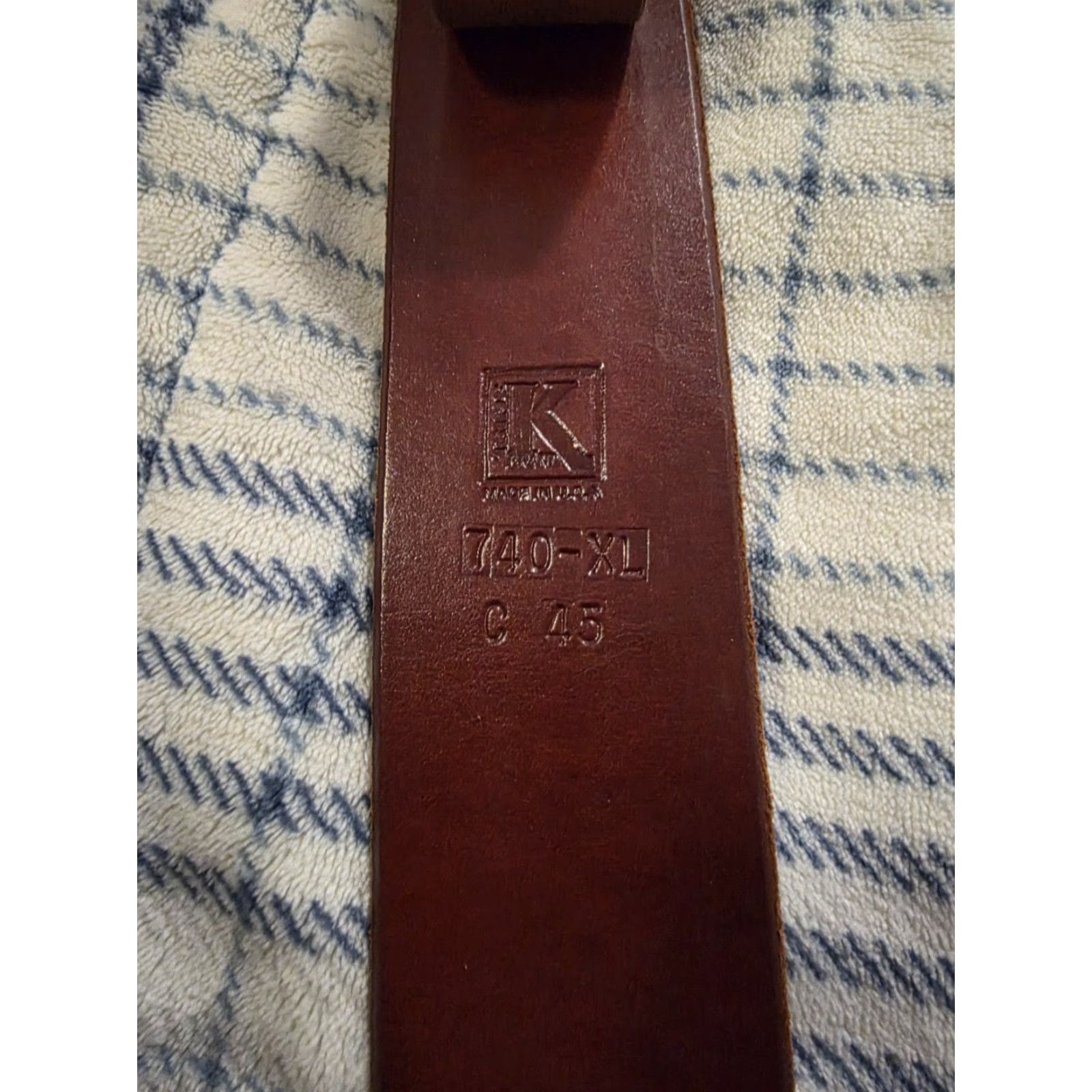 Vintage Krasne's .45 Caliber Heavy Leather Ammunition Belt Western Belt Brass Buckle Men's XL Brown 2.5 in Adjustable Cowboy Shell Accessories Size ONE SIZE - 6 Thumbnail
