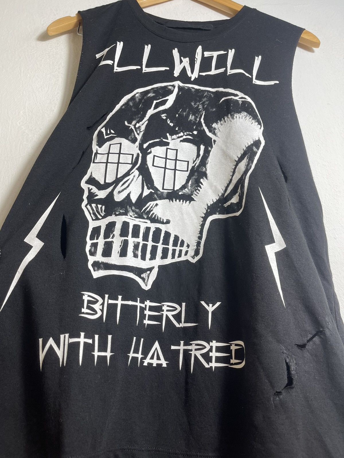 If Six Was Nine × Japanese Brand Japanese Brand Glad News Skull distressed shirt Size US S / EU 44-46 / 1 - 4 Thumbnail