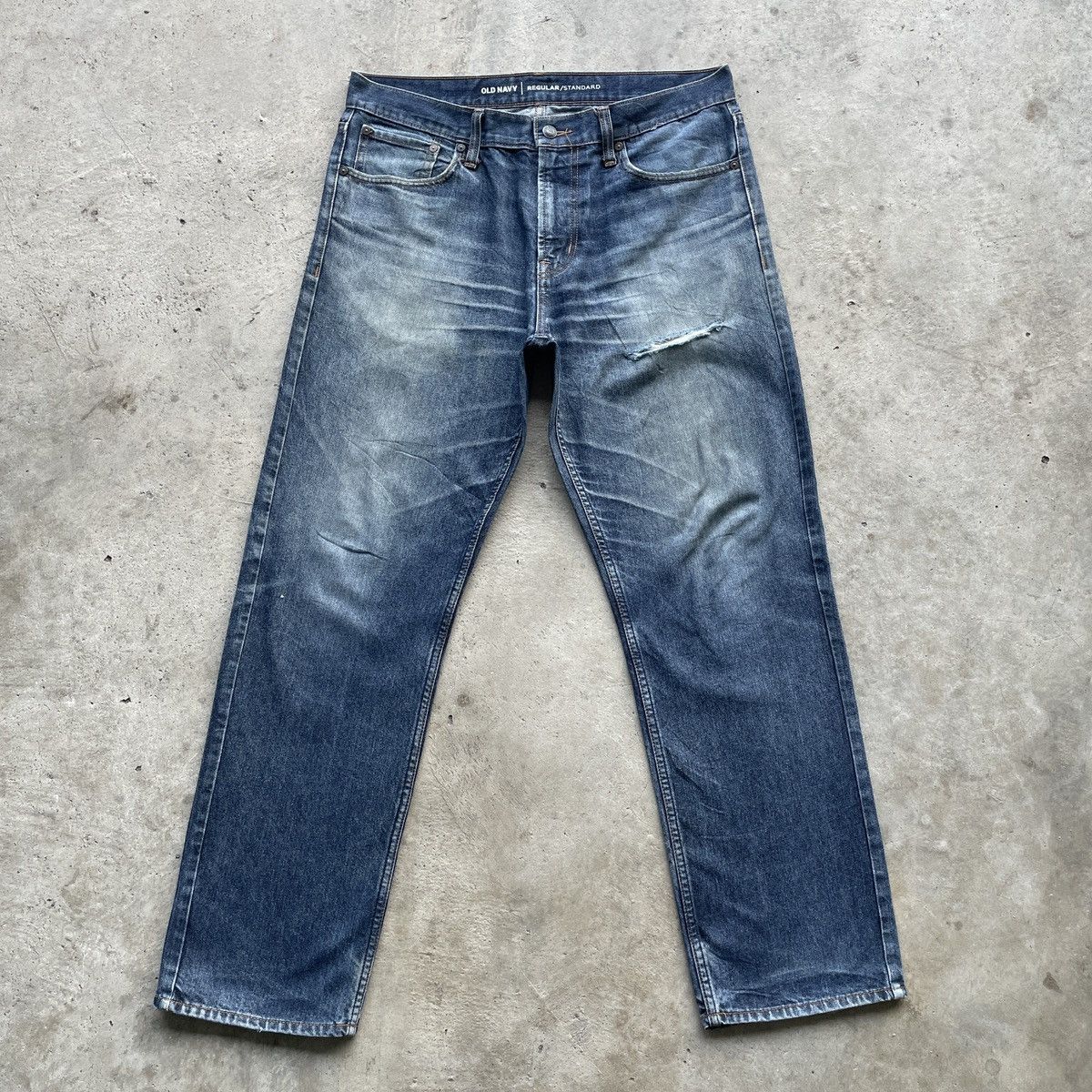 Japanese Brand Vintage Japanese Old Navy Faded Jeans Denim Distressed Pants Size US 34 / EU 50 - 1 Thumbnail