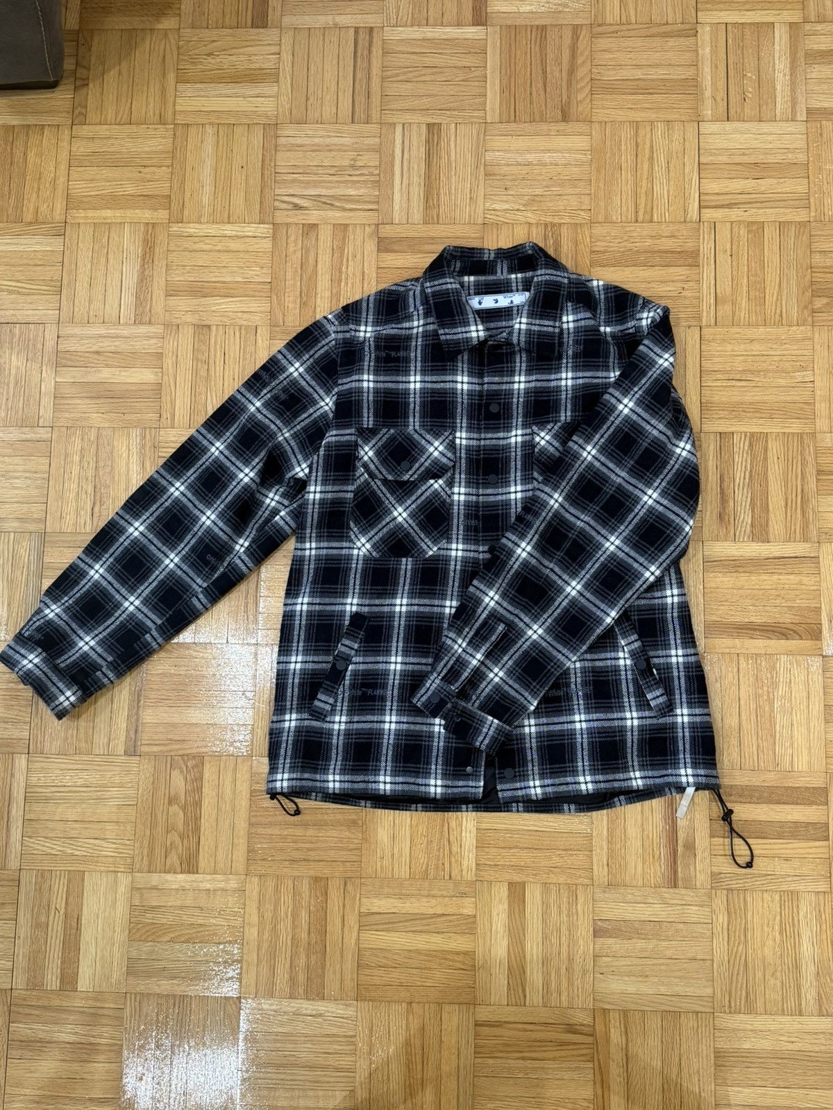 Off-White Off-White Stencil Plaid Overshirt Size US XL / EU 56 / 4 - 1 Thumbnail