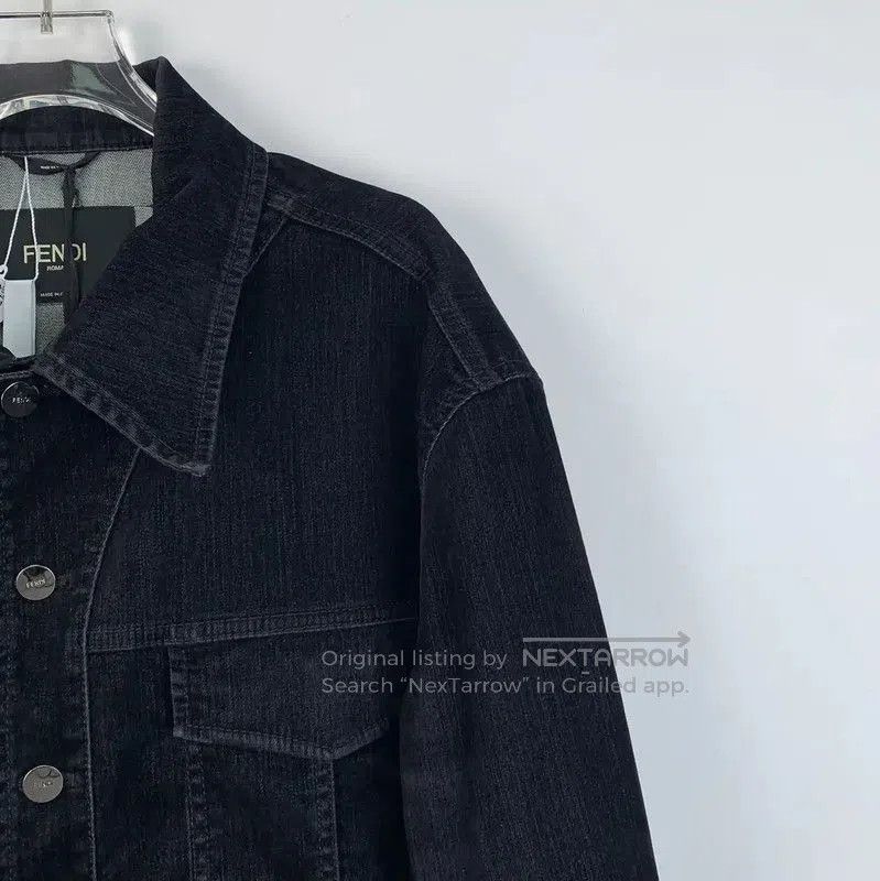 Fendi Fendi Black Denim Jacket for Men . Size US L / EU 52-54 / 3 - 3 Thumbnail