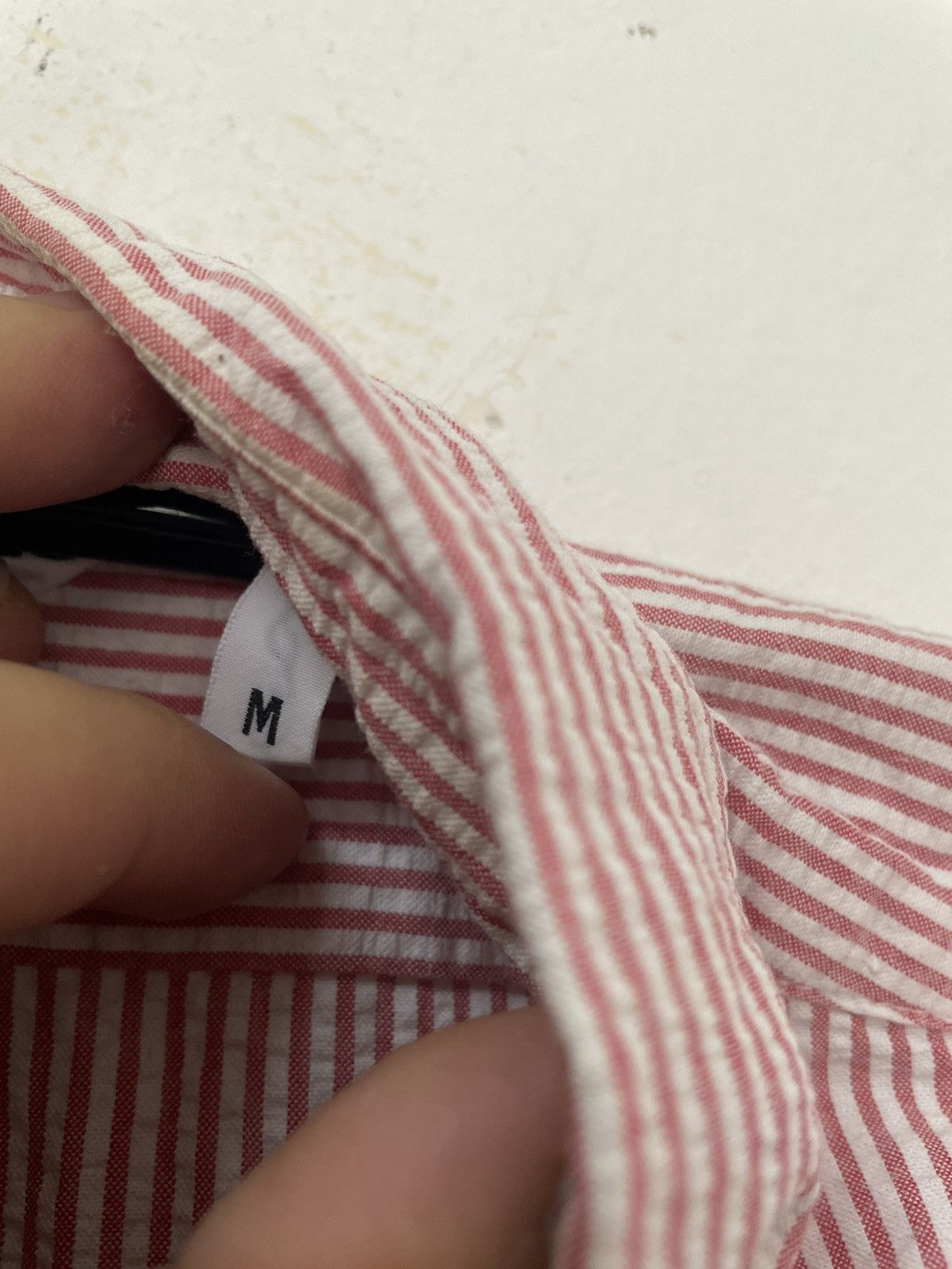 Bape ONE POINT STRIPED BD S/S SHIRT Size US M / EU 48-50 / 2 - 7 Thumbnail