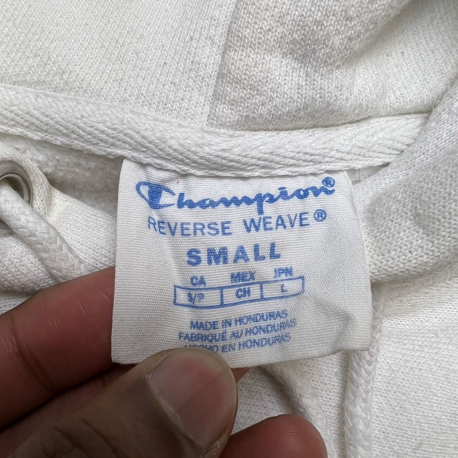 Champion × Vintage Champion Hoodie Reverse Weave Logo Script Hooded Sweatshirt Size S / US 4 / IT 40 - 6 Thumbnail