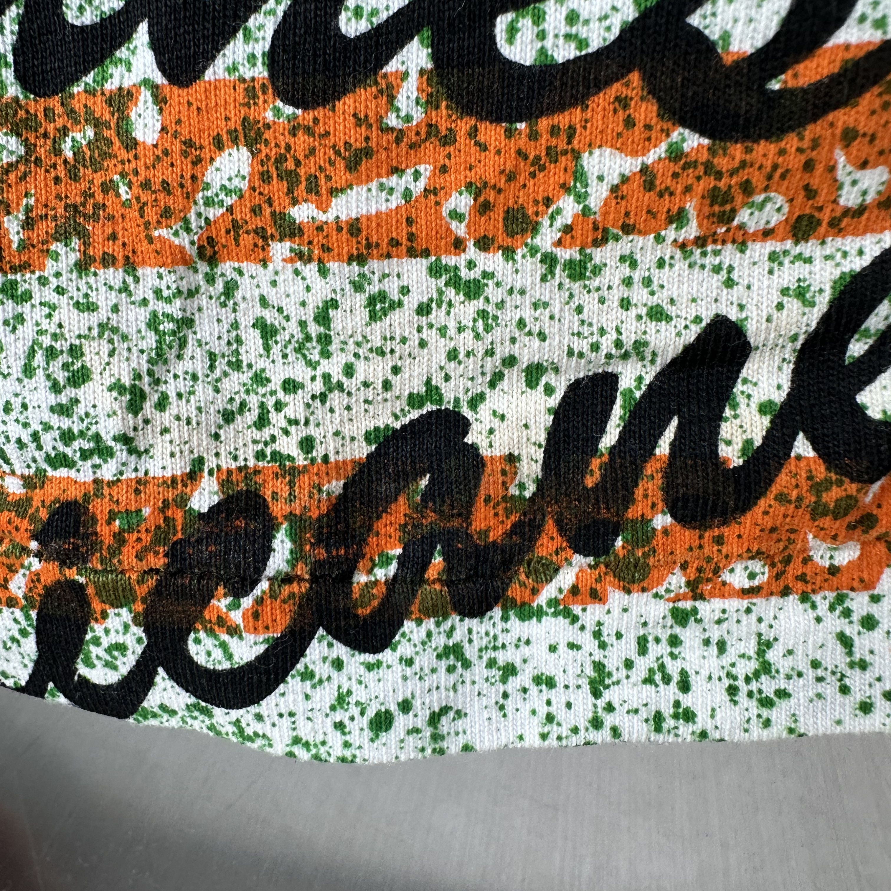 Vintage Vintage 90s Miami Hurricanes NCAA AOP Single Stitch T-Shirt Size US L / EU 52-54 / 3 - 5 Thumbnail