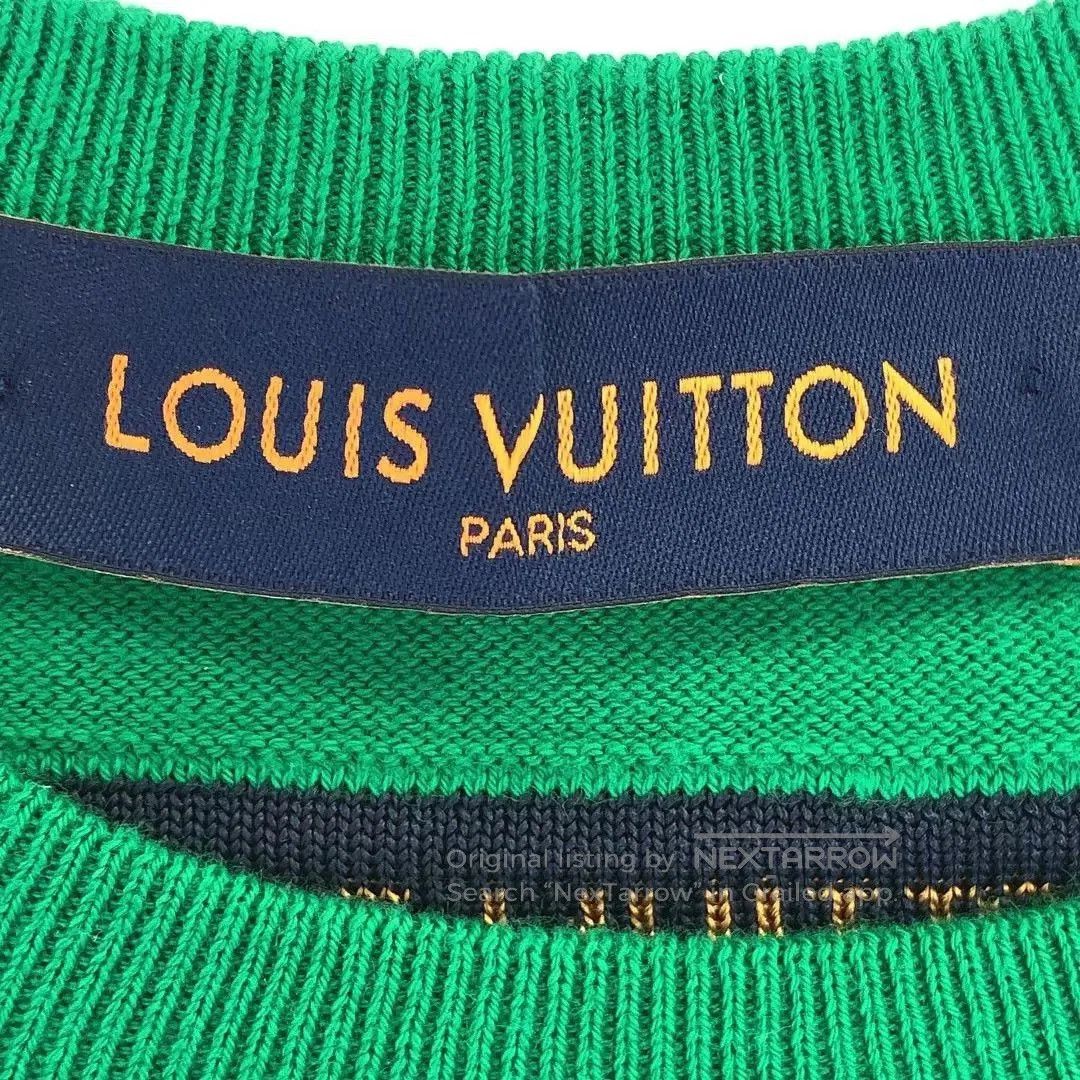 Louis Vuitton Louis Vuitton Green Knit Logo Short-Sleeve Top. Size US M / EU 48-50 / 2 - 5 Thumbnail