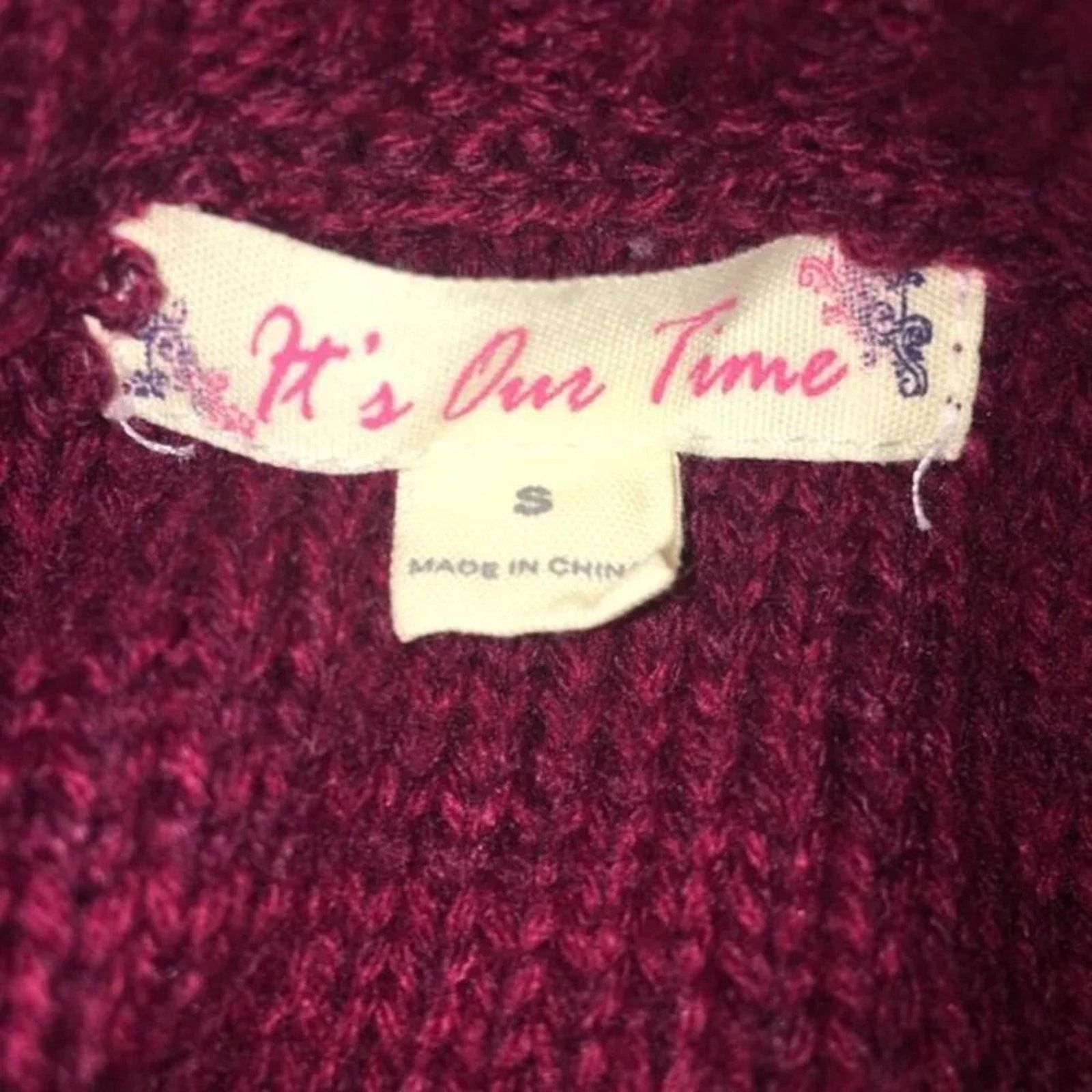The Unbranded Brand It’s Our Time cowl neck sweater, size small. Size S / US 4 / IT 40 - 3 Thumbnail