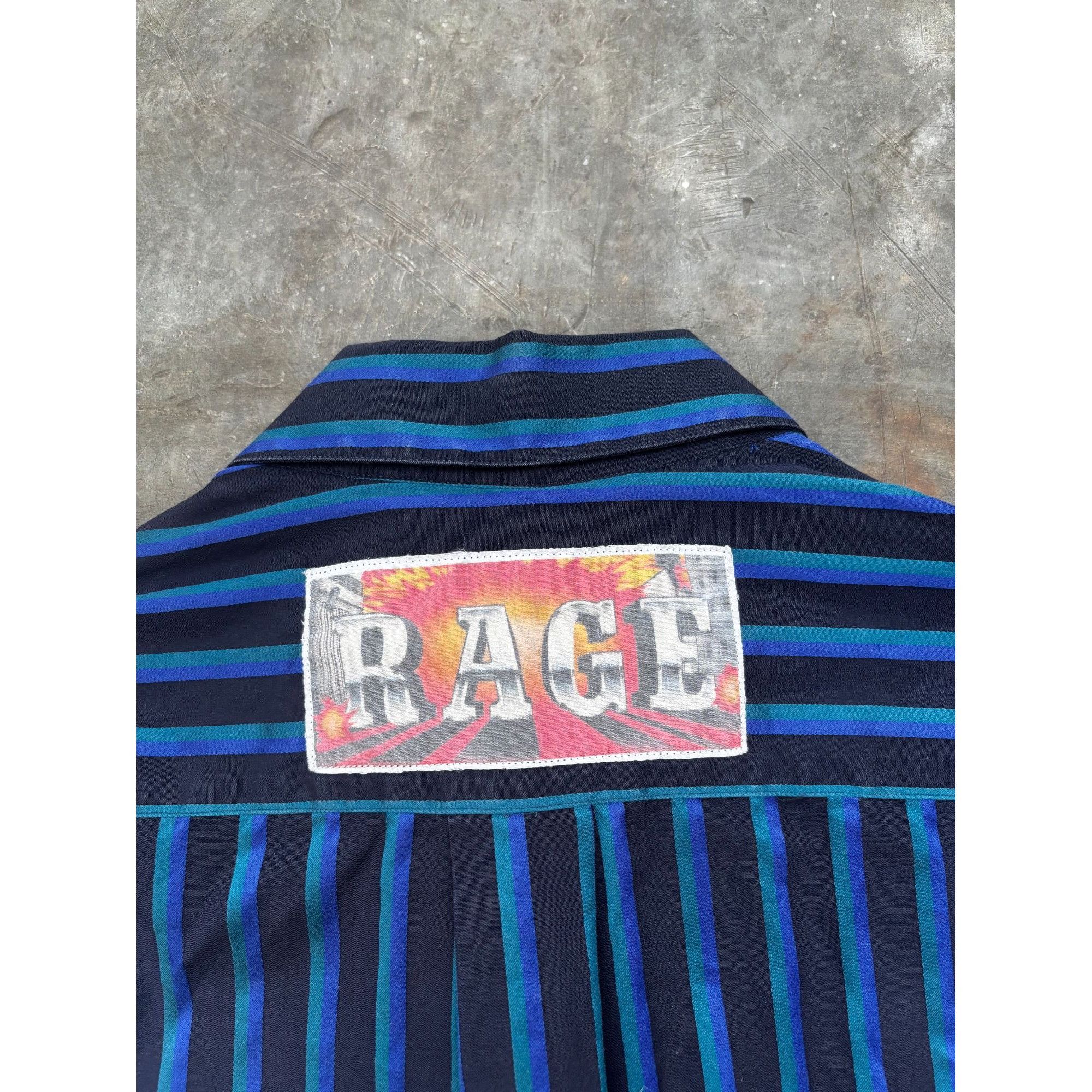 Martine Rose Martine Rose Patchwork Punk Shirt - Blue Black - Archive Des Size US M / EU 48-50 / 2 - 5 Thumbnail