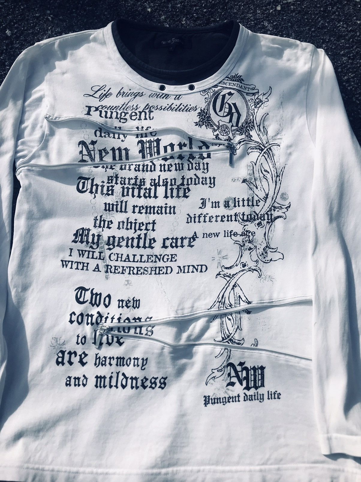 Japanese Brand Y2K japanese brand cross poem tee Size L / US 10 / IT 46 - 3 Thumbnail