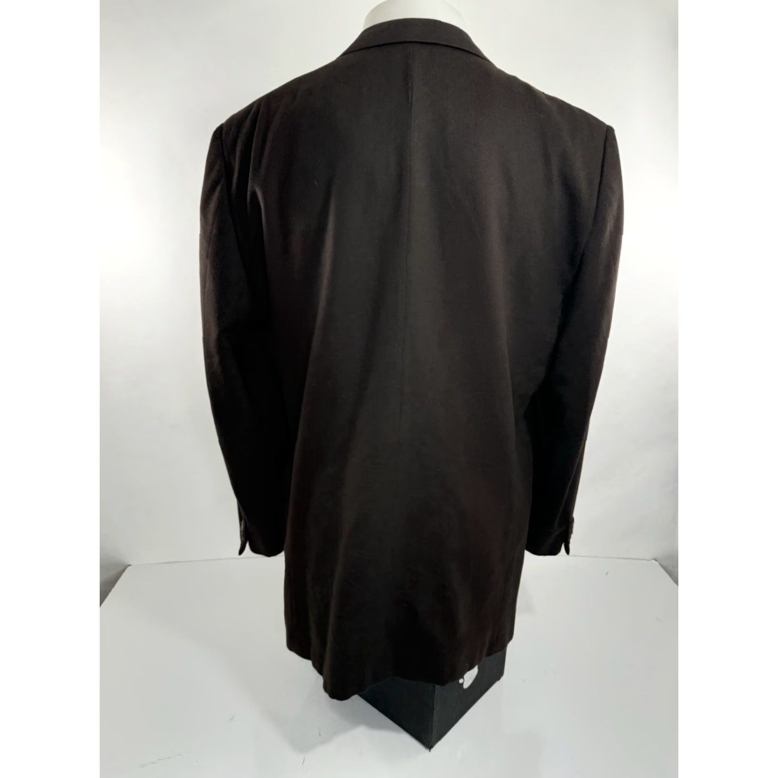 Ermenegildo Zegna Ermenegildo Zegna Blazer Mens 46 LONG Cashmere Brown Jacket Shirt Coat Long 32" 25.5" 23" 20.5" Mens Size 46R - 2 Thumbnail