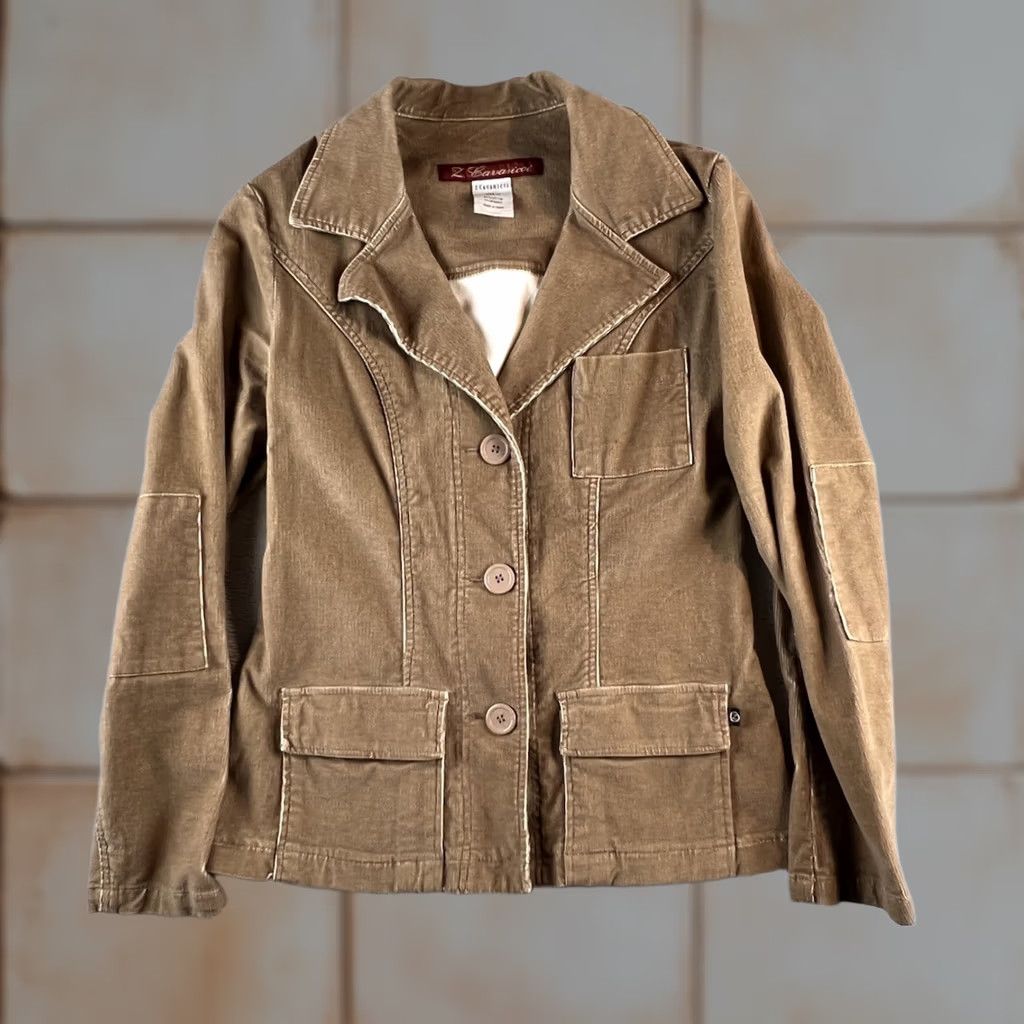Vintage VINTAGE Z Cavaricci Blazer Womens M Brown Corduroy Pockets Y2K 90s Preppy Size M / US 6-8 / IT 42-44 - 1 Thumbnail
