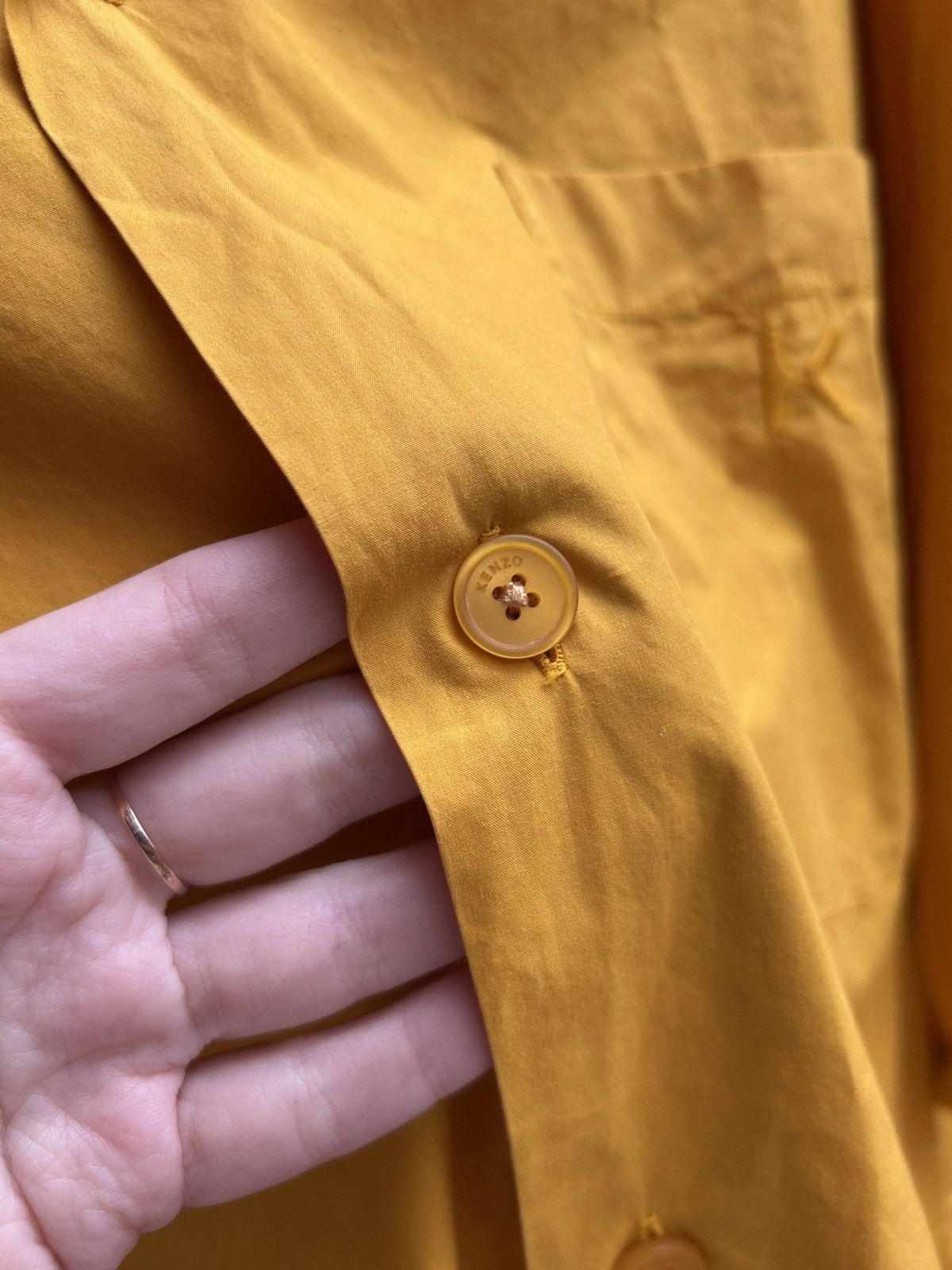Kenzo Kenzo Short Sleeve Yellow Camp Collar Vacation Big Shirt Size US L / EU 52-54 / 3 - 7 Thumbnail